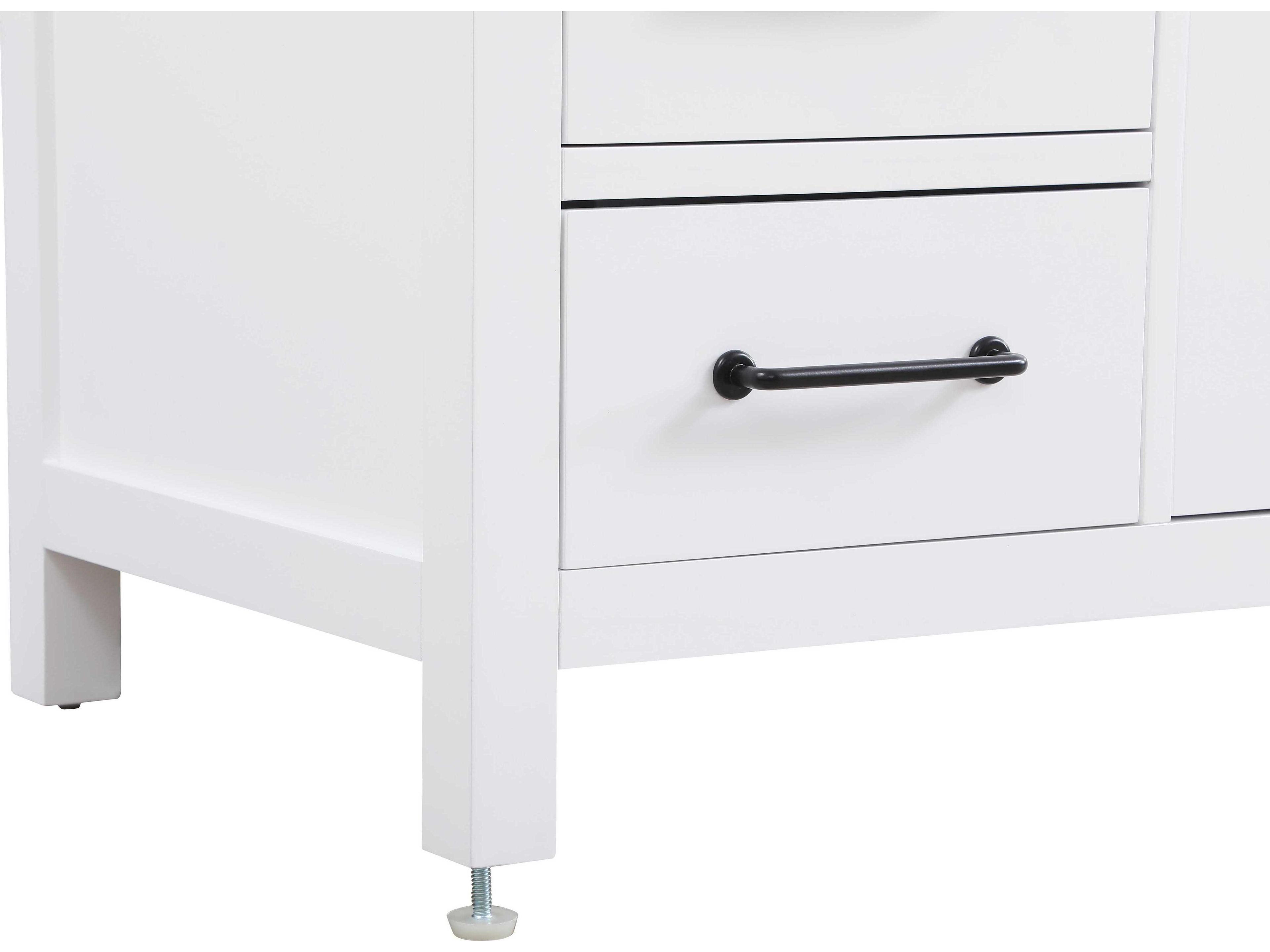 Elegant Lighting Nathan White Vanity