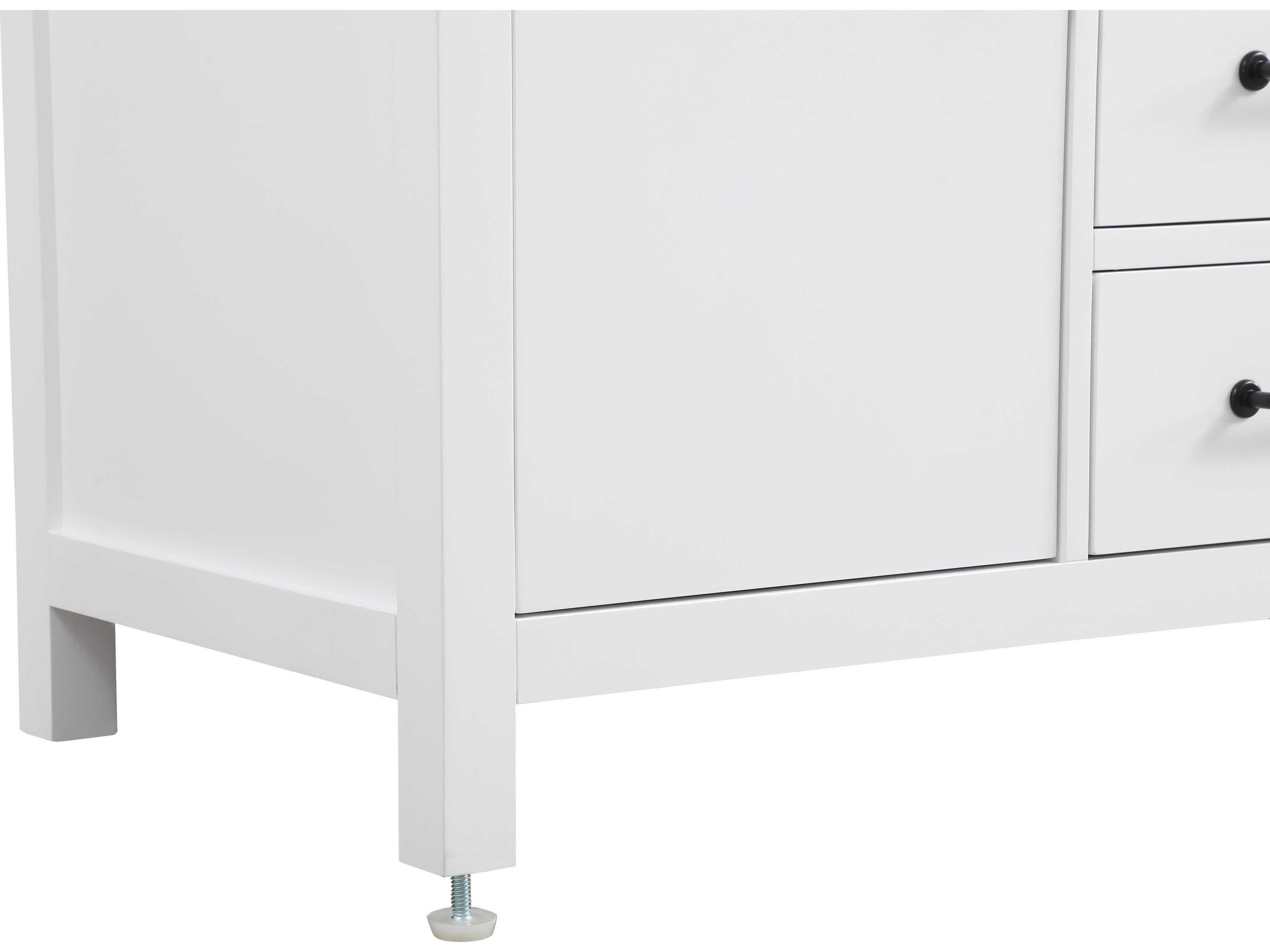 Elegant Lighting Nathan White Vanity