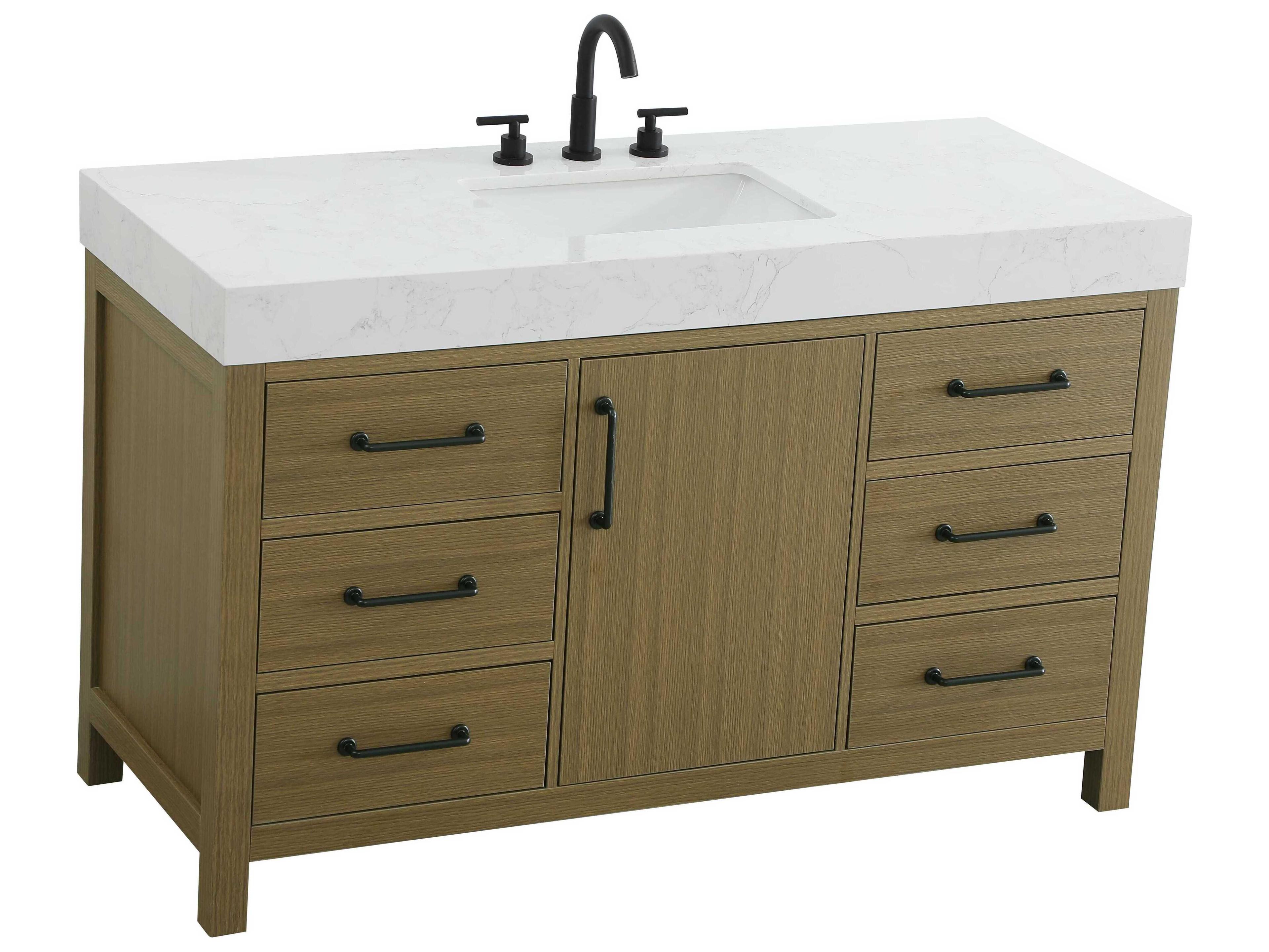 Elegant Lighting Nathan Chestnut Brown Vanity