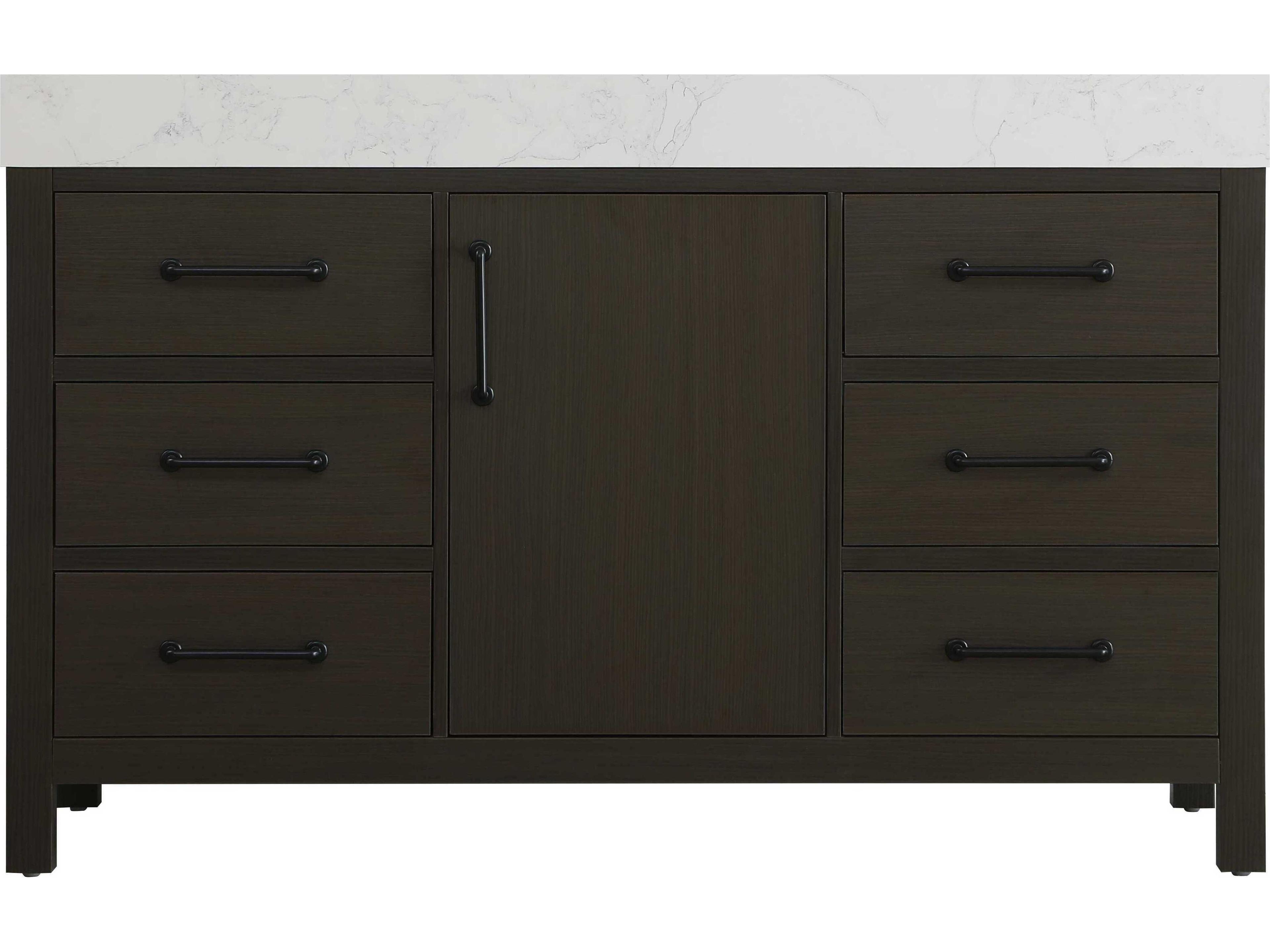 Elegant Lighting Nathan Mocha Brown Vanity