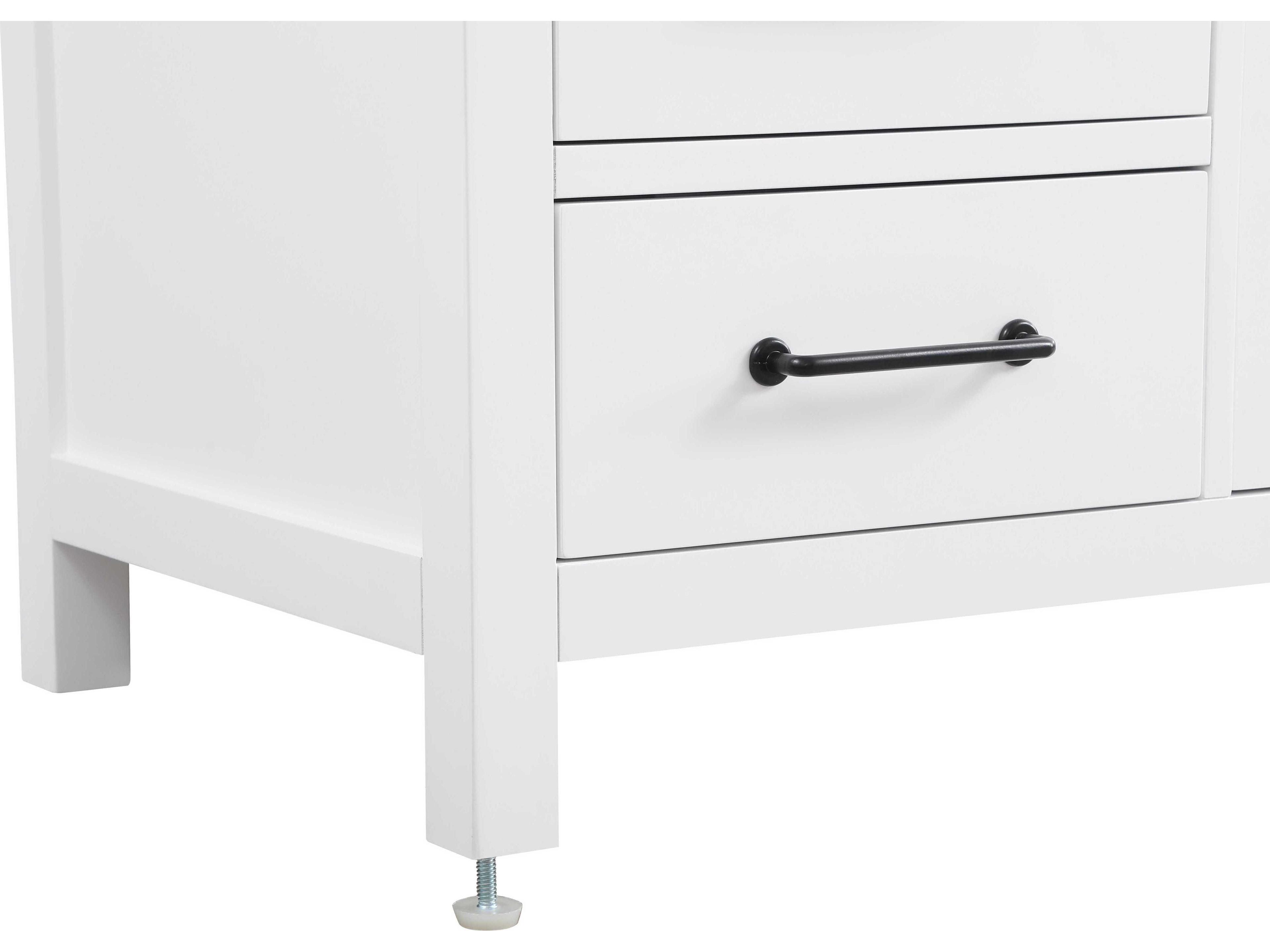 Elegant Lighting Nathan White Vanity