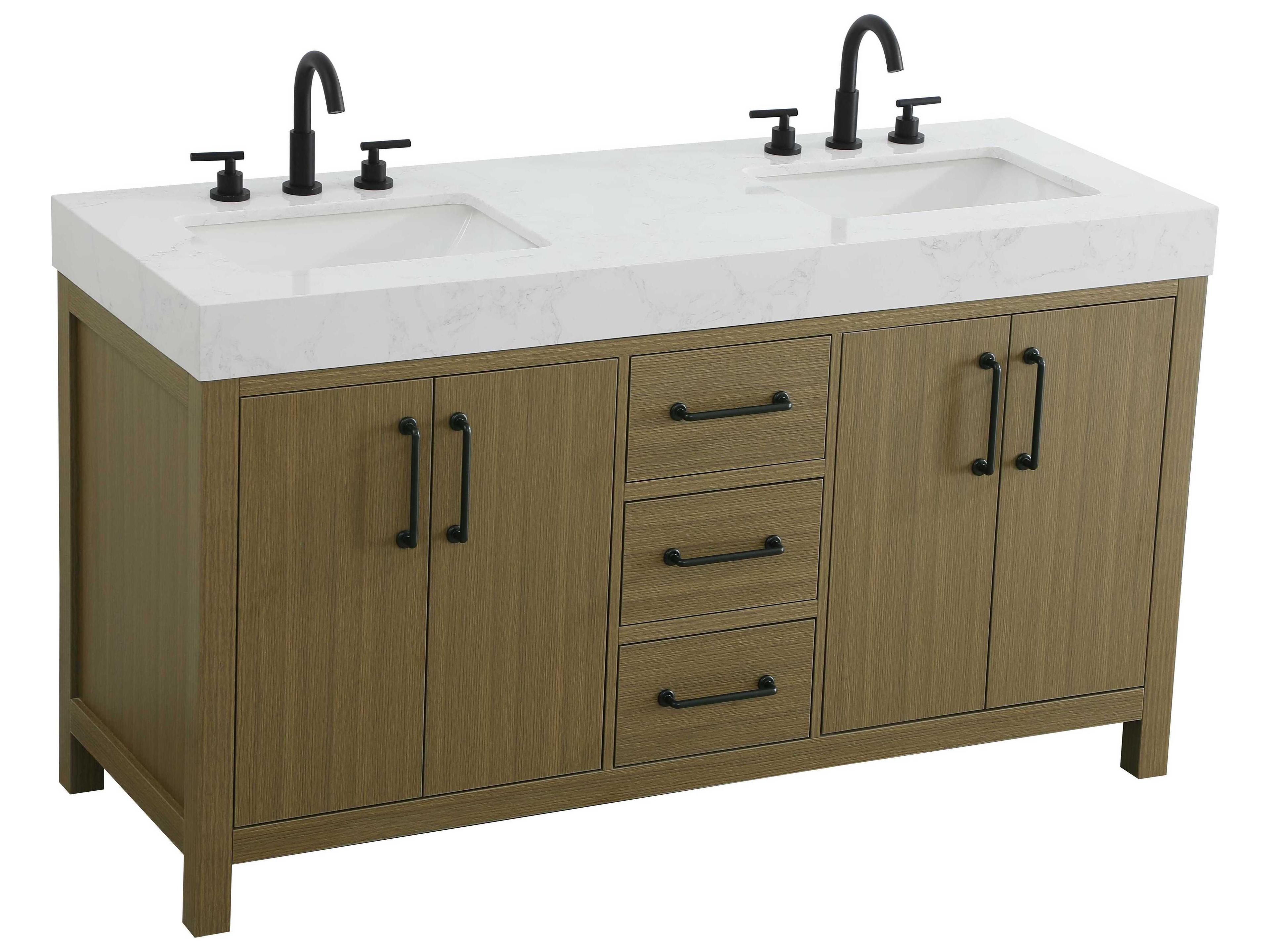 Elegant Lighting Nathan Chestnut Brown Vanity