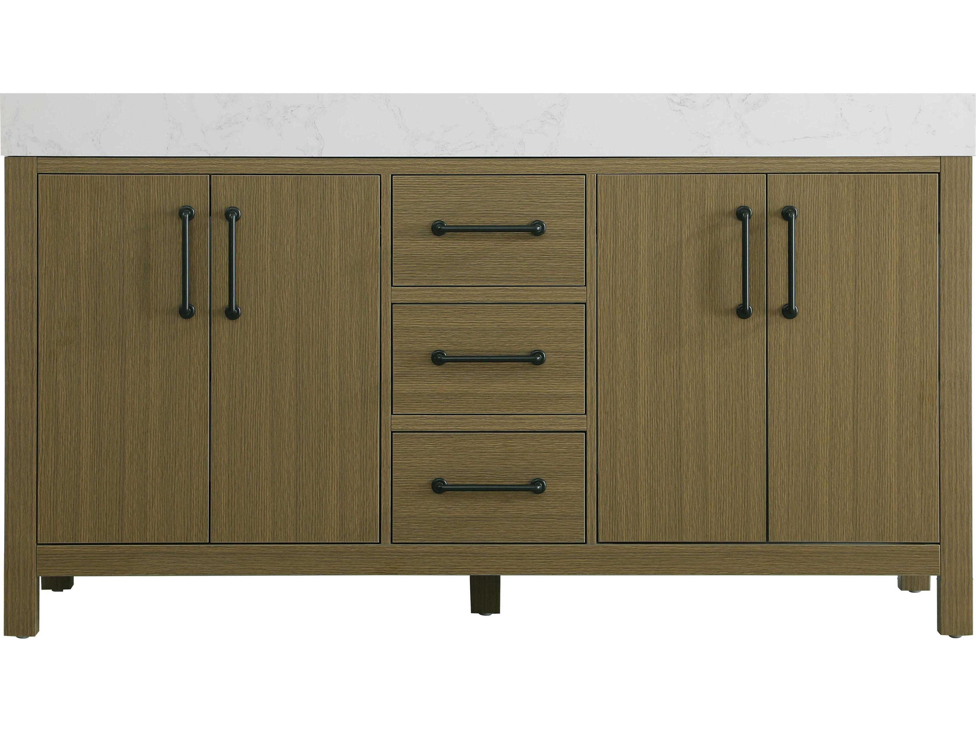 Elegant Lighting Nathan Chestnut Brown Vanity