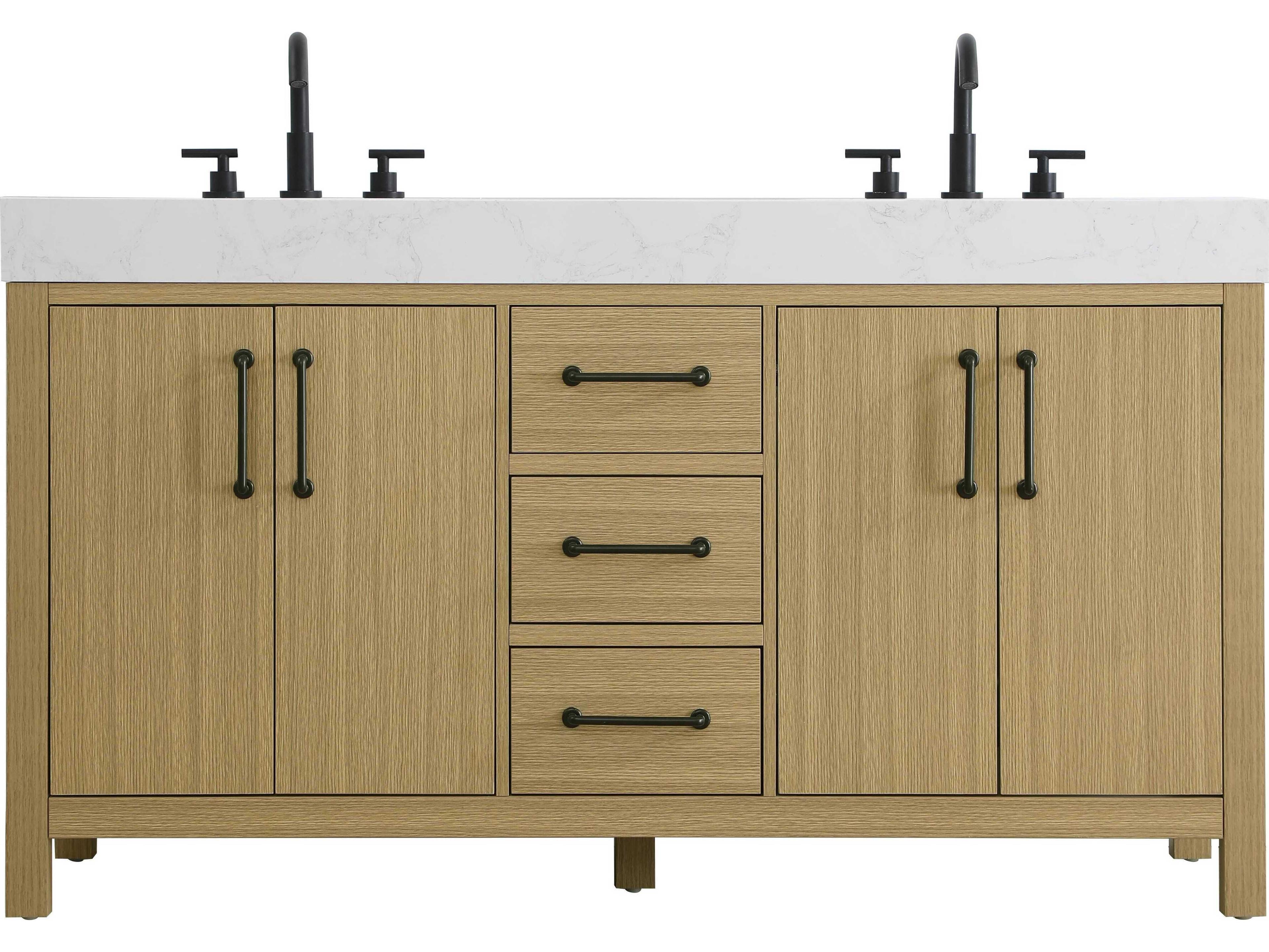 Nathan Honey Brown Vanity