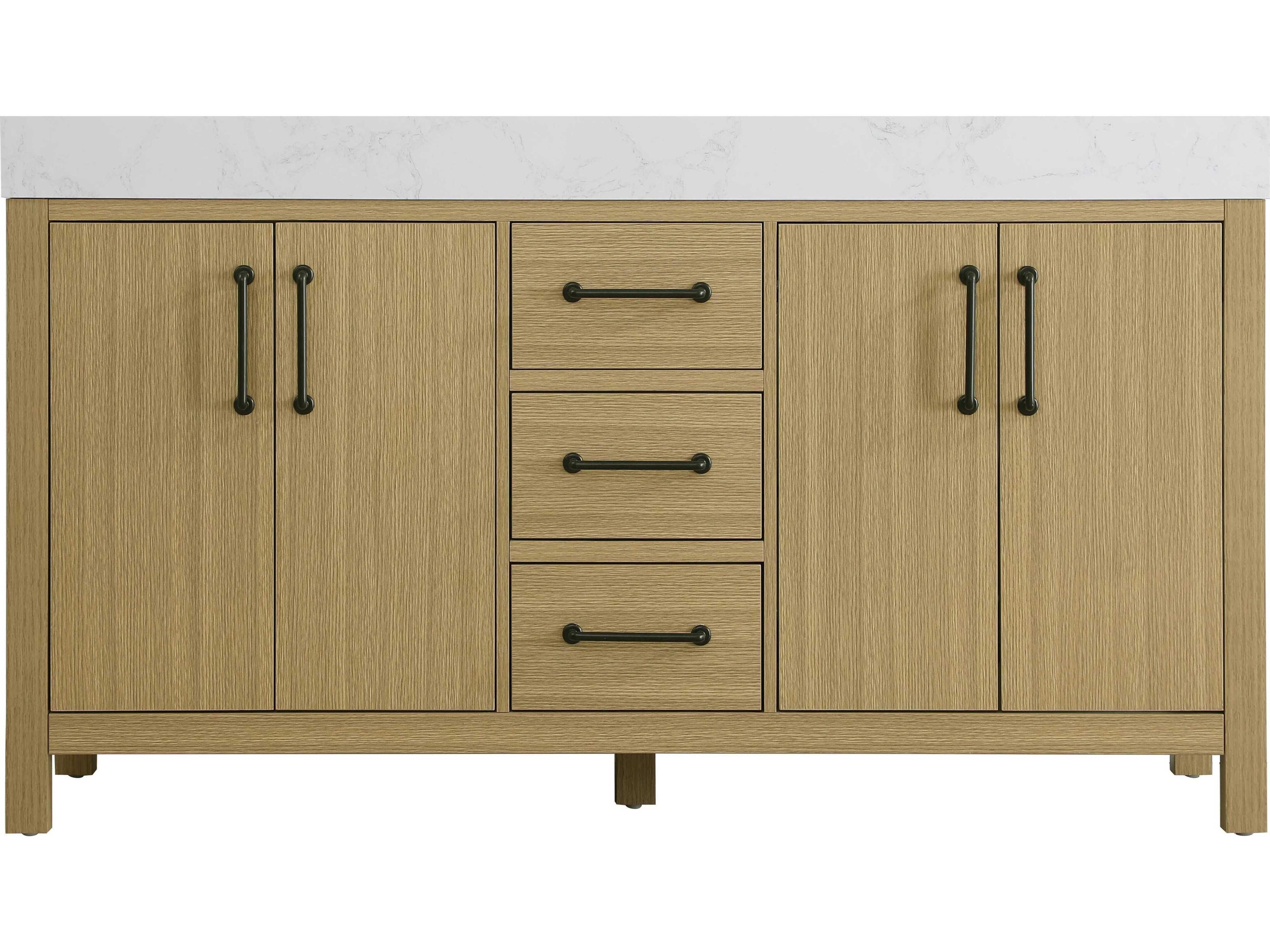 Elegant Lighting Nathan Honey Brown Vanity