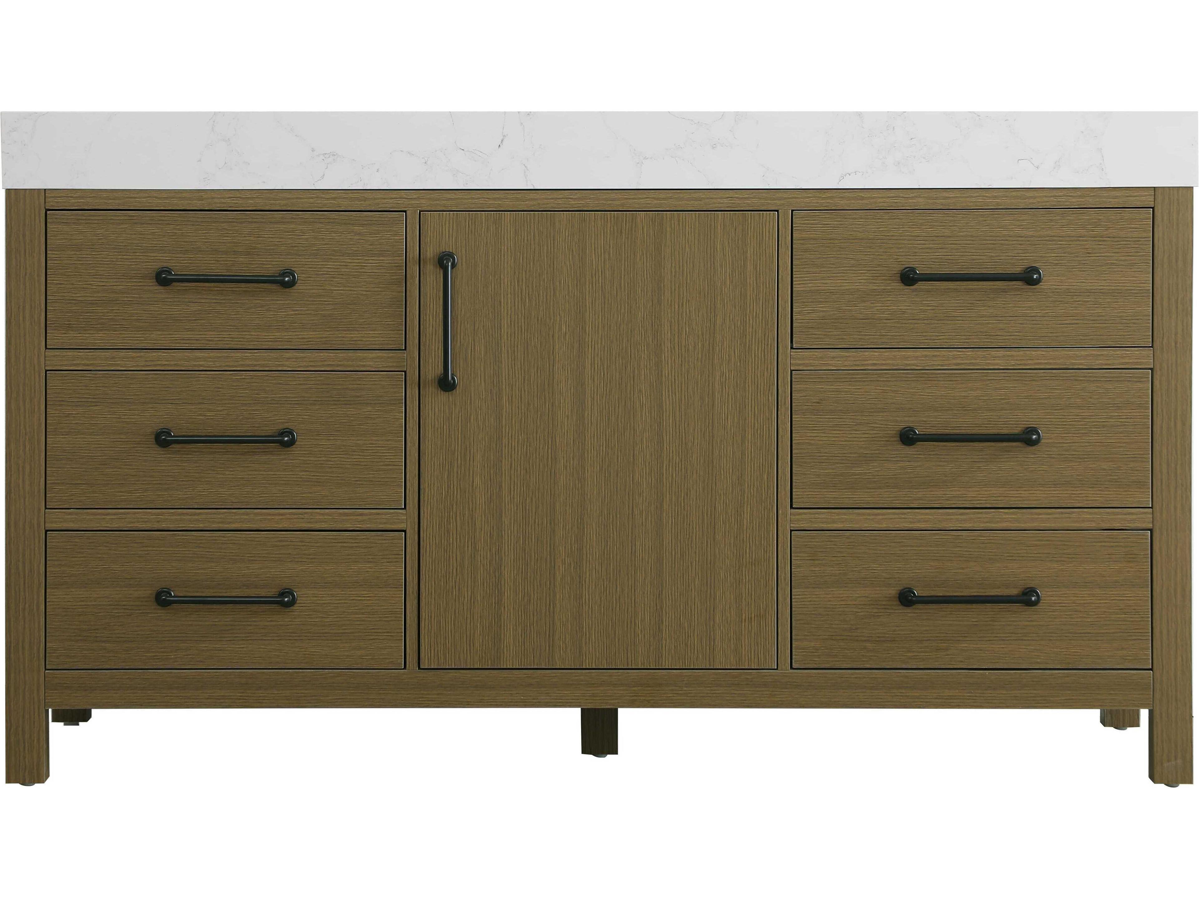 Elegant Lighting Nathan Chestnut Brown Vanity