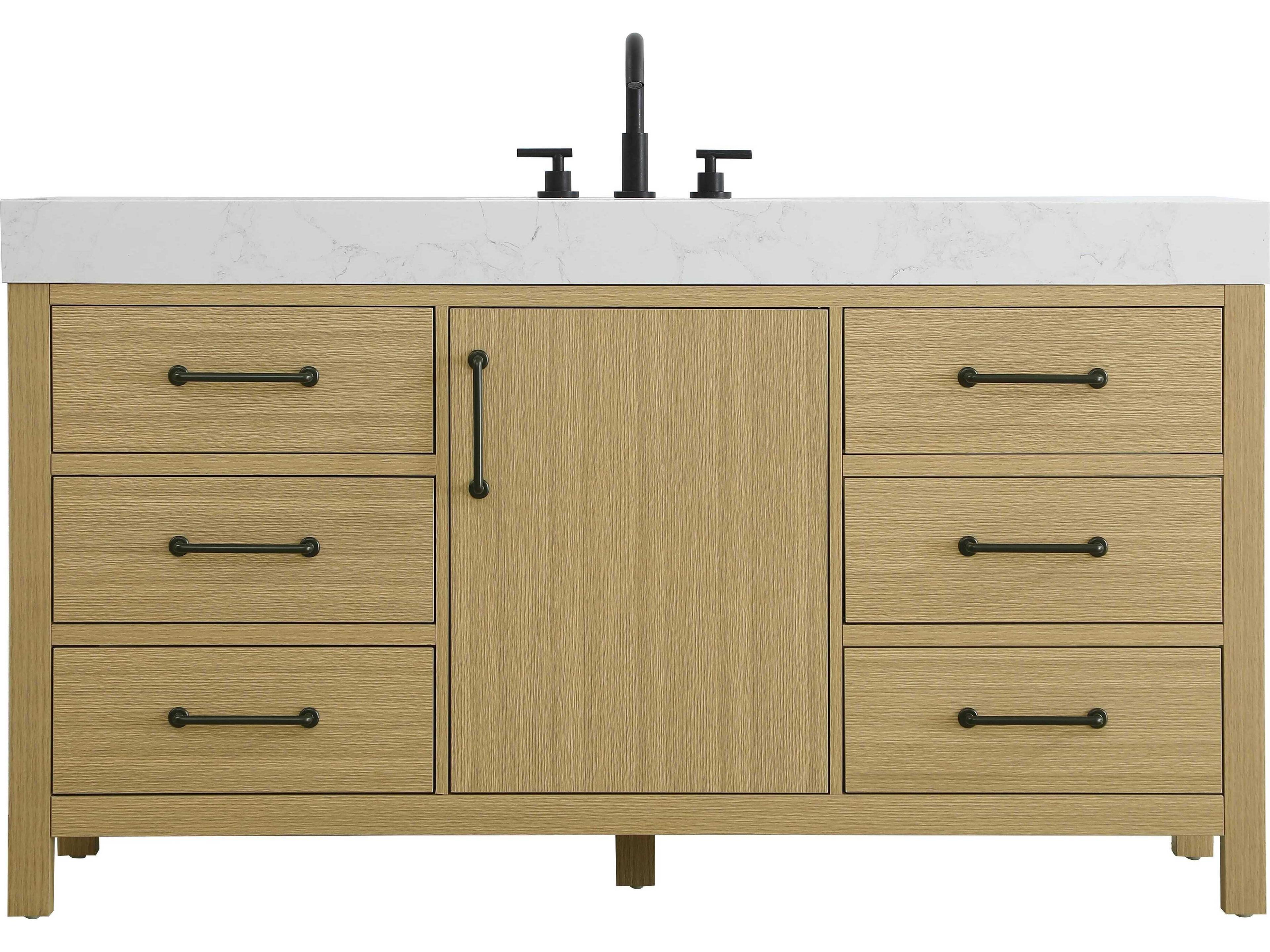 Nathan Honey Brown Vanity