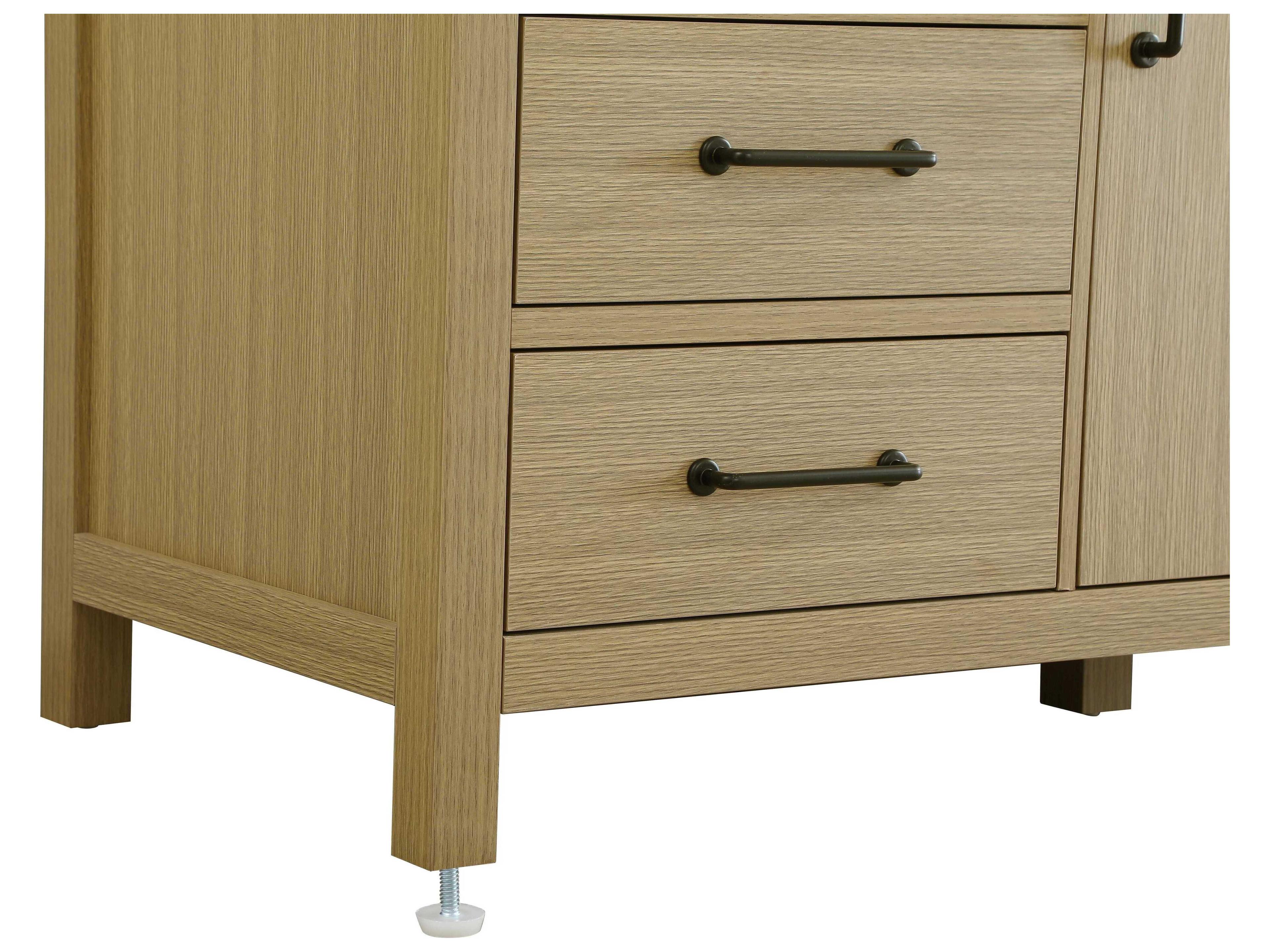 Elegant Lighting Nathan Honey Brown Vanity