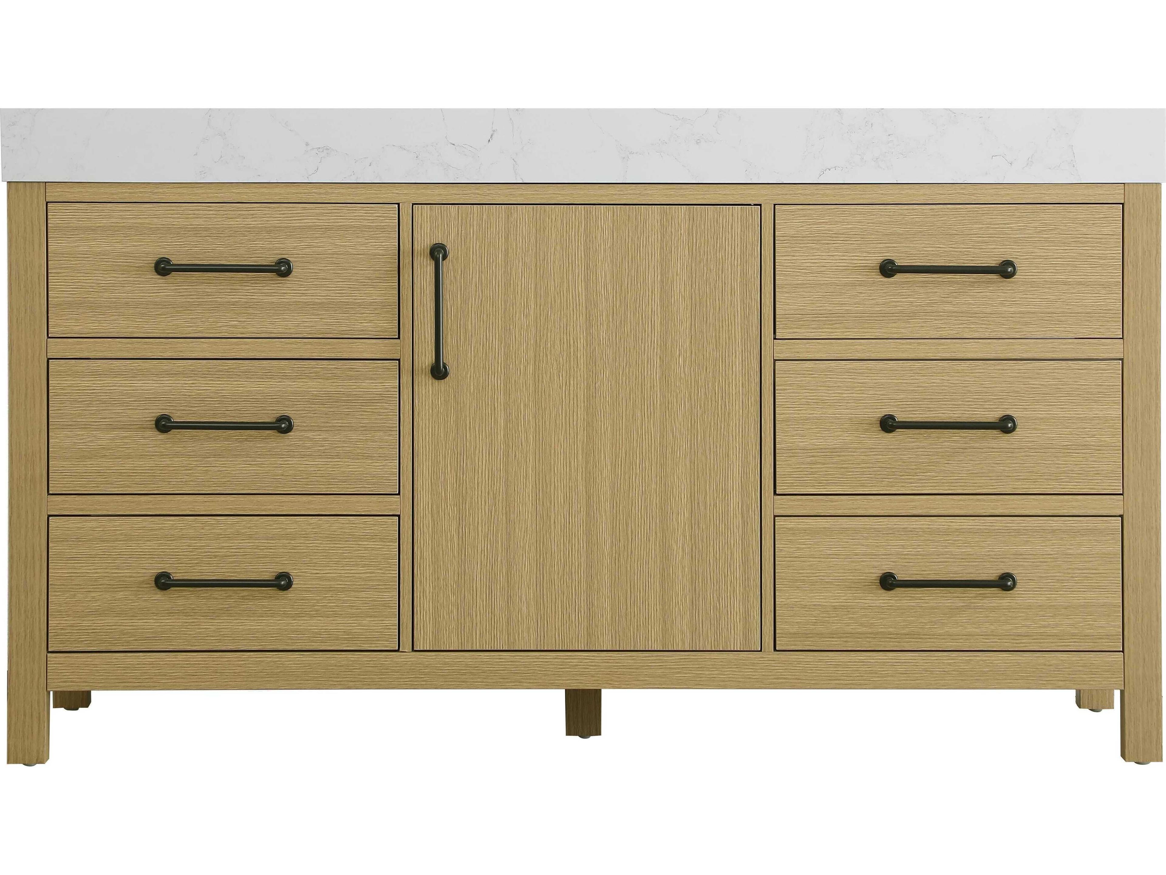 Elegant Lighting Nathan Honey Brown Vanity