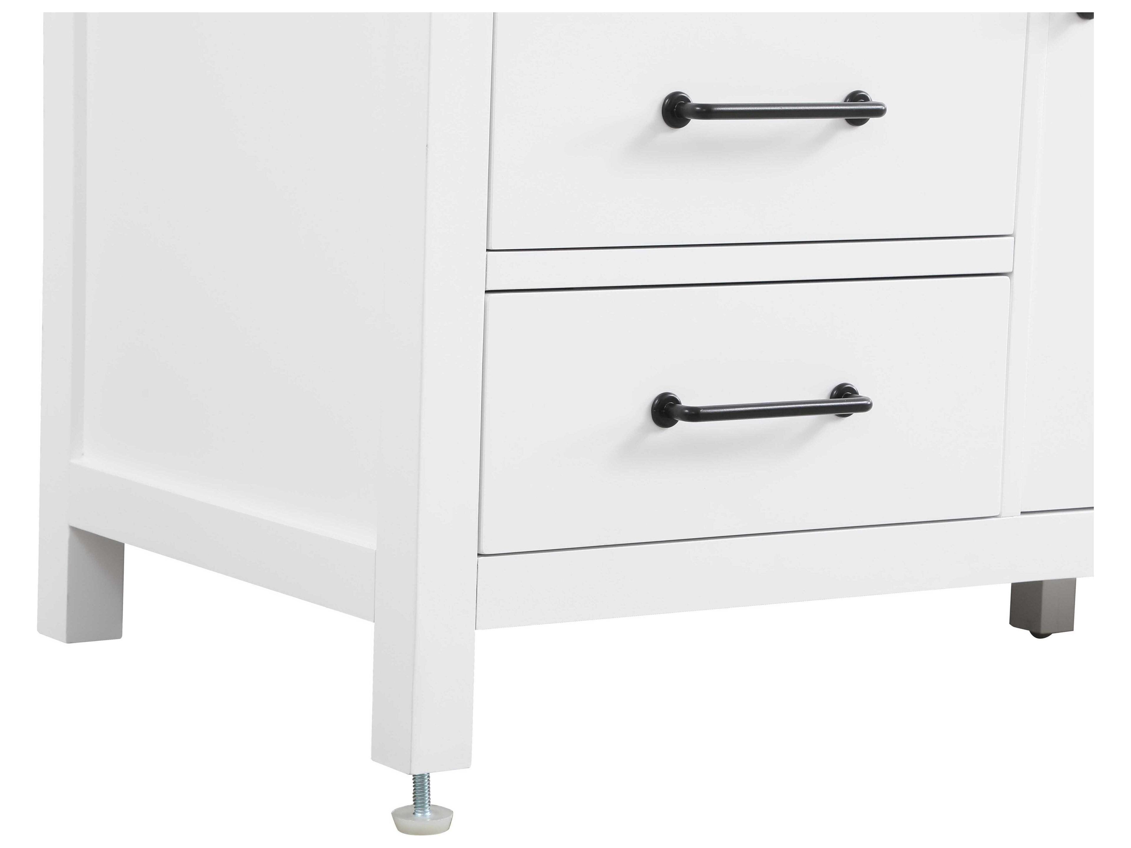 Elegant Lighting Nathan White Vanity