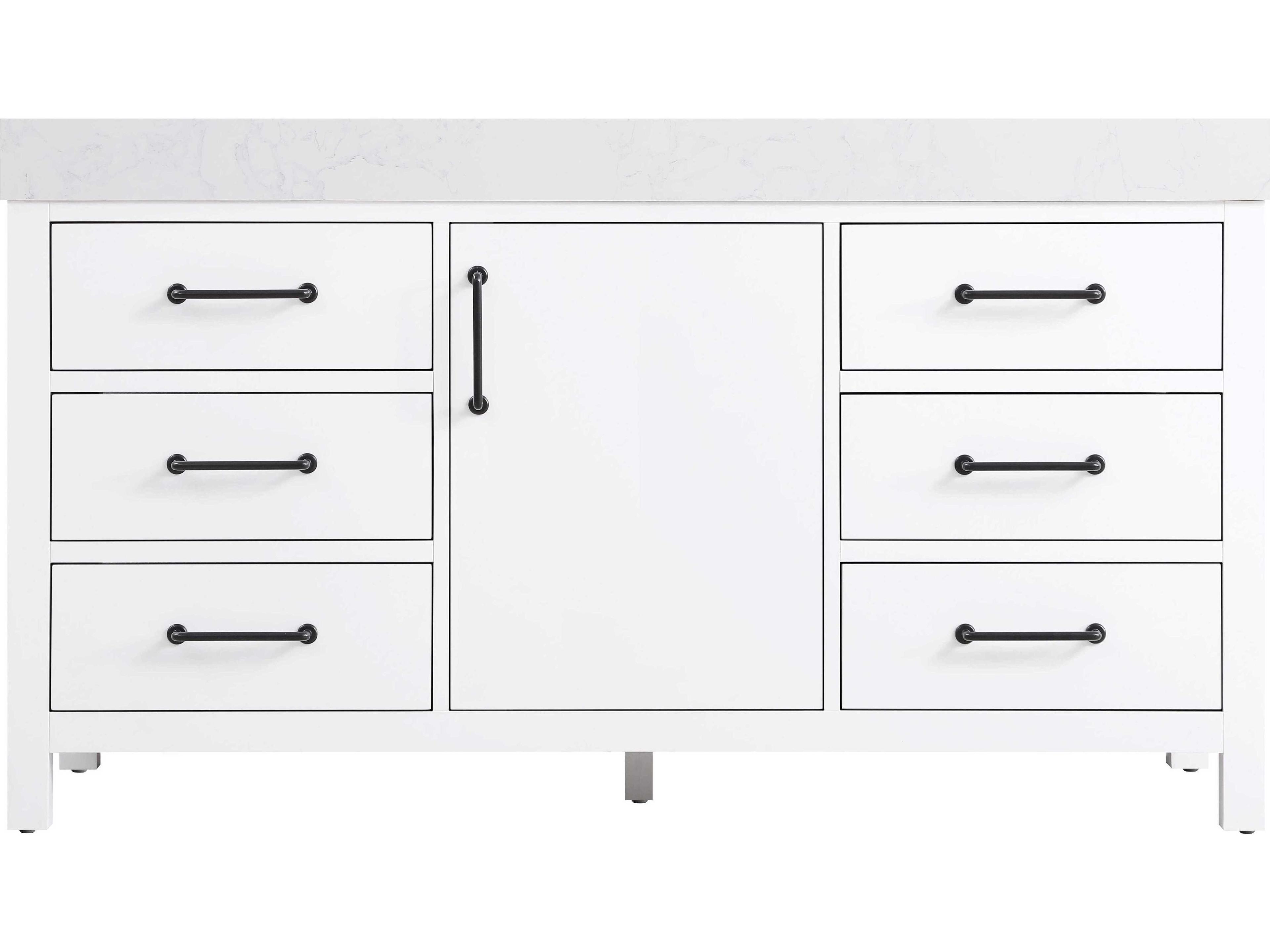 Elegant Lighting Nathan White Vanity