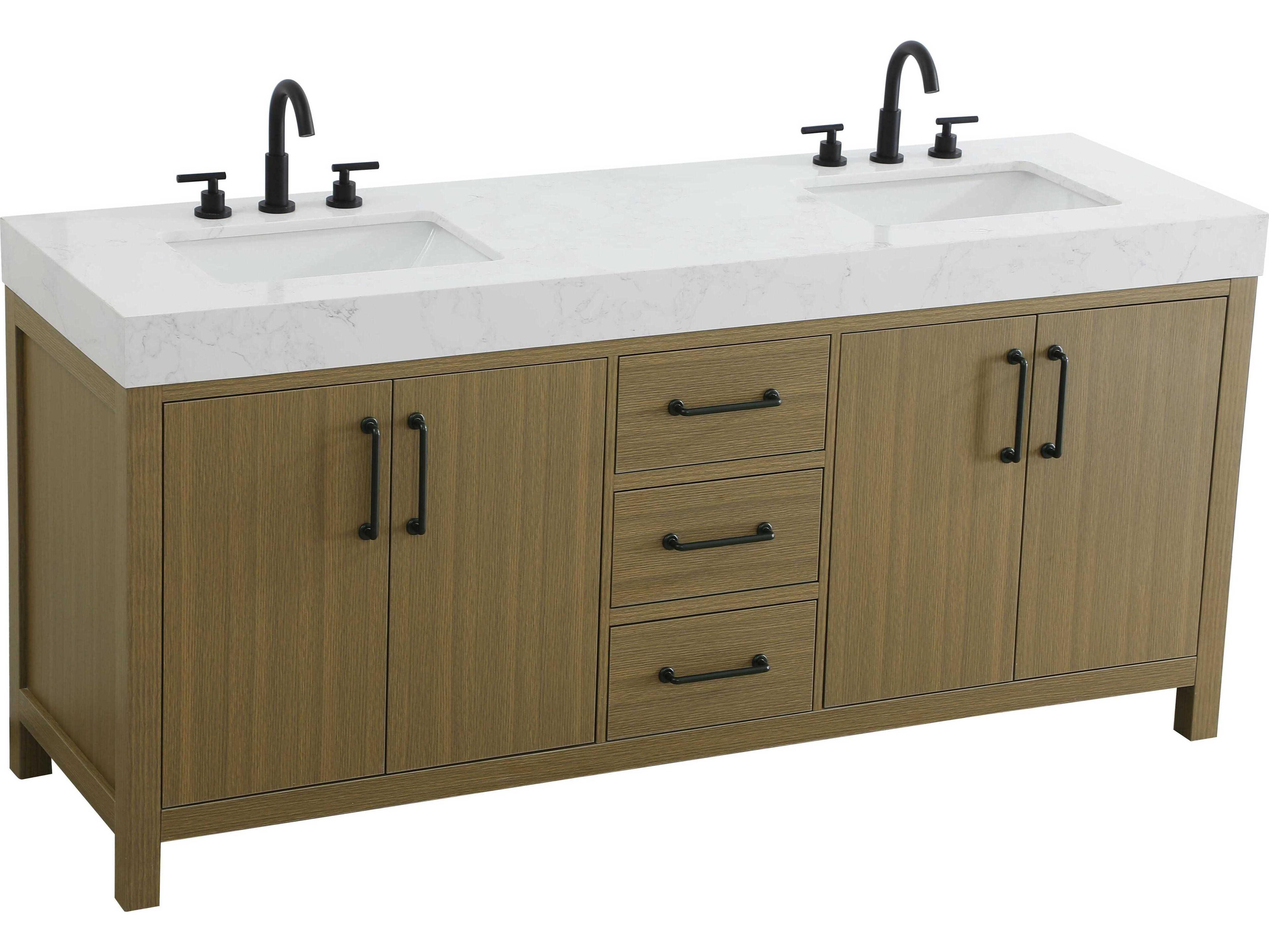 Elegant Lighting Nathan Chestnut Brown Vanity