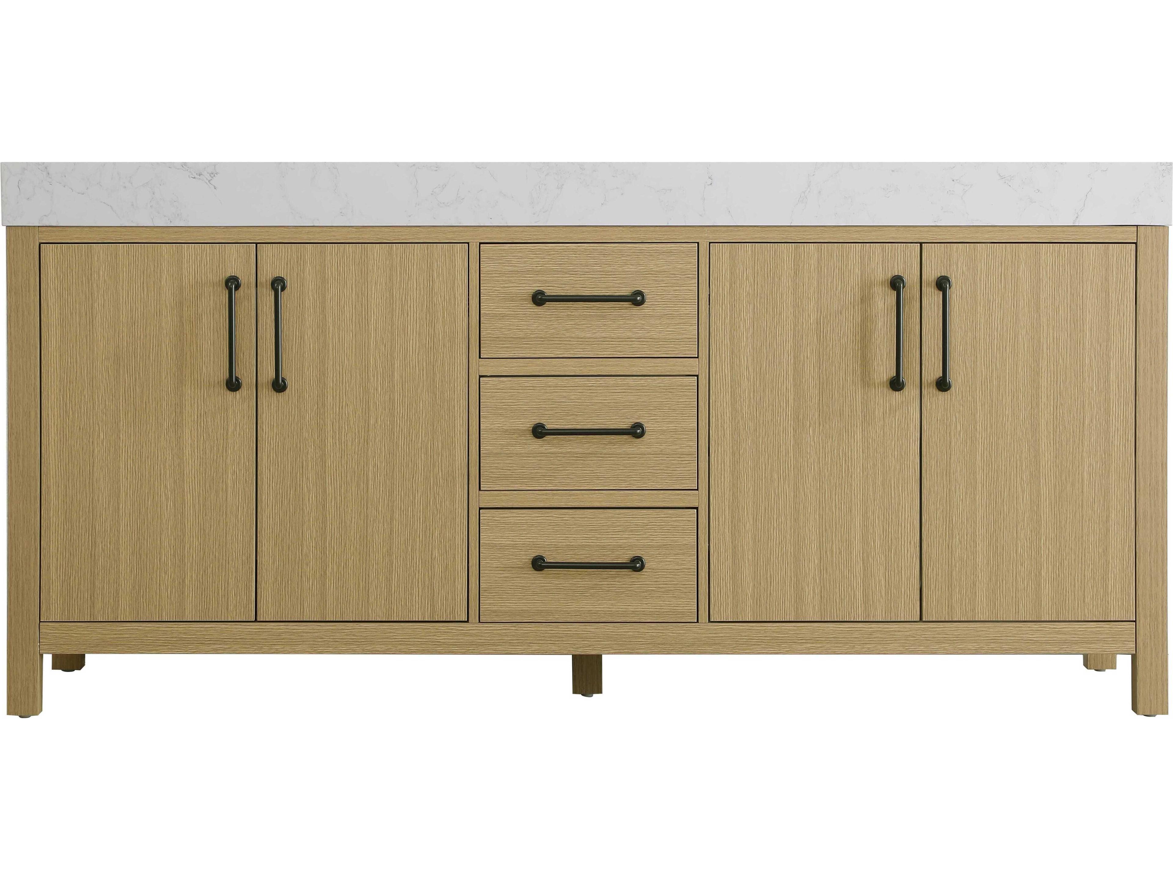 Elegant Lighting Nathan Honey Brown Vanity