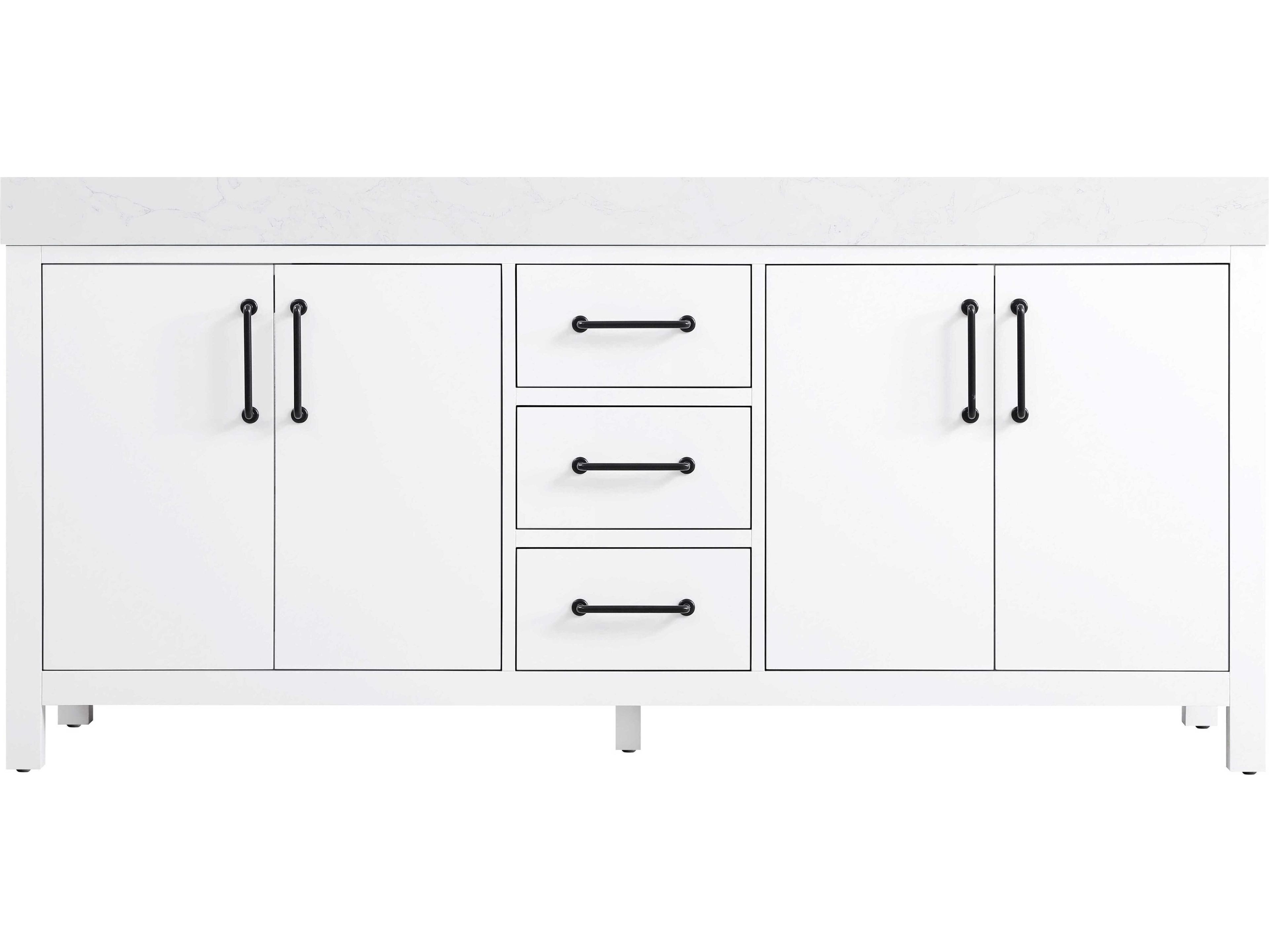 Elegant Lighting Nathan White Vanity