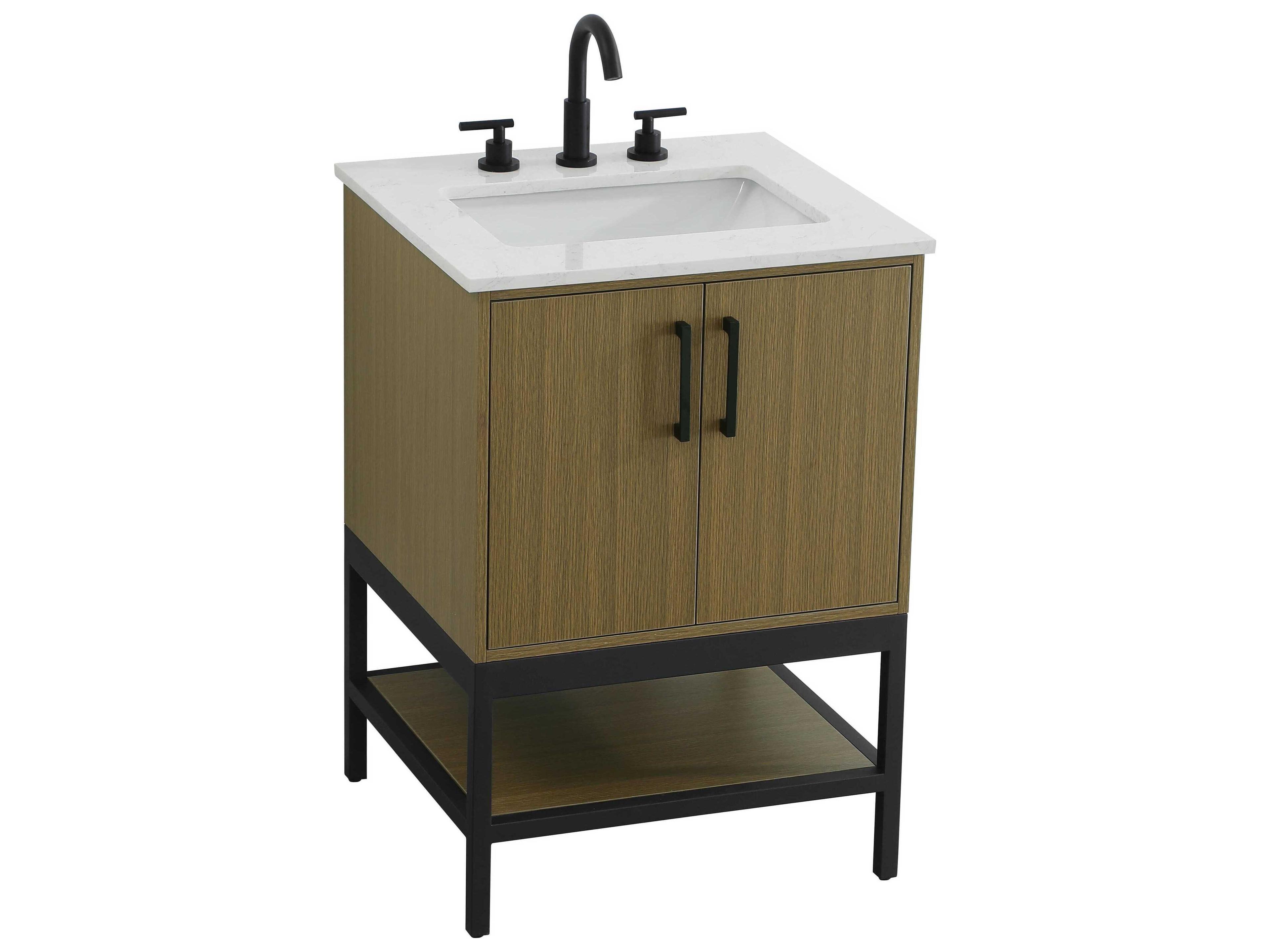 Elegant Lighting Lennox Chestnut Brown 24" Vanity