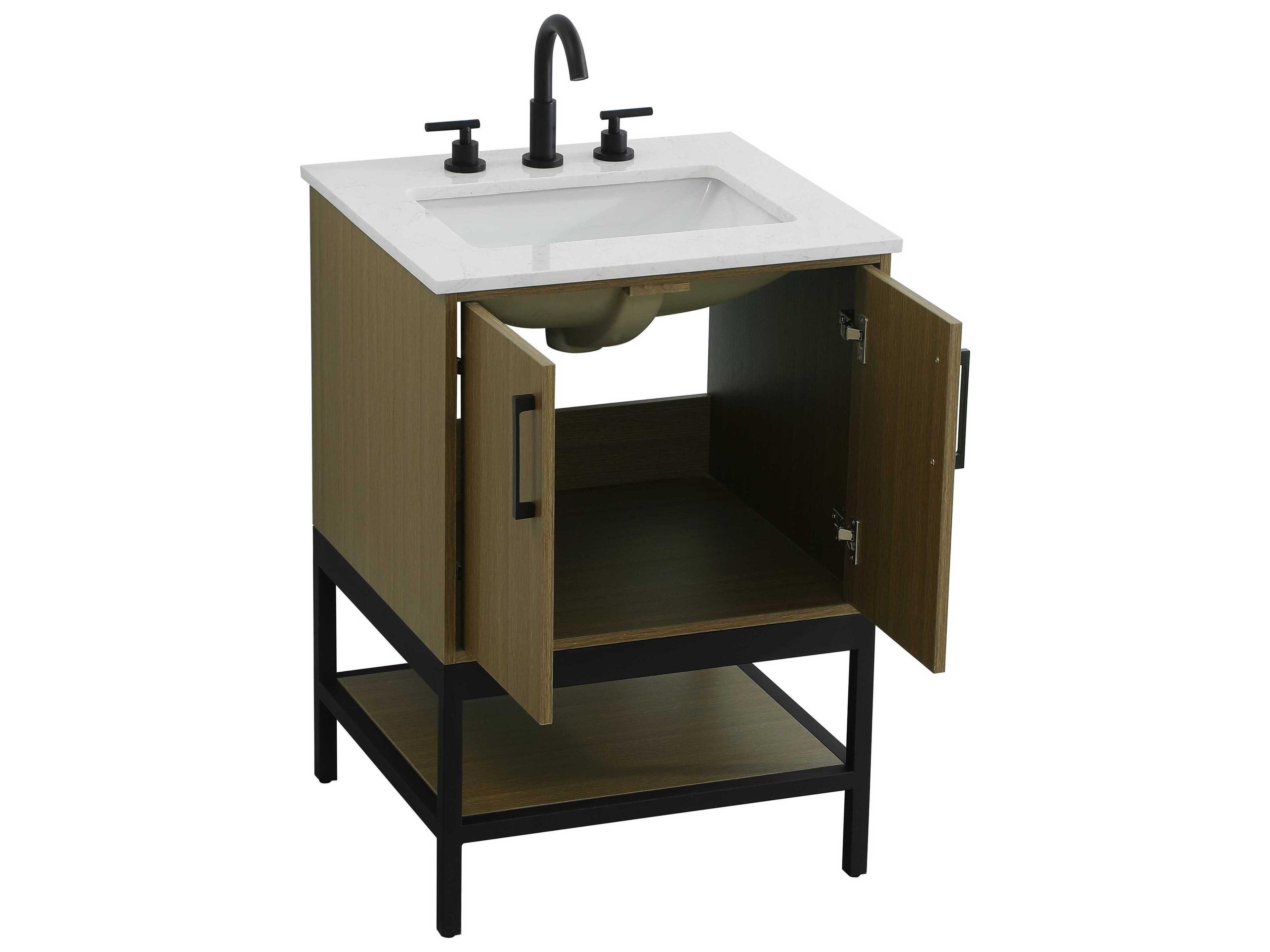 Elegant Lighting Lennox Chestnut Brown 24" Vanity