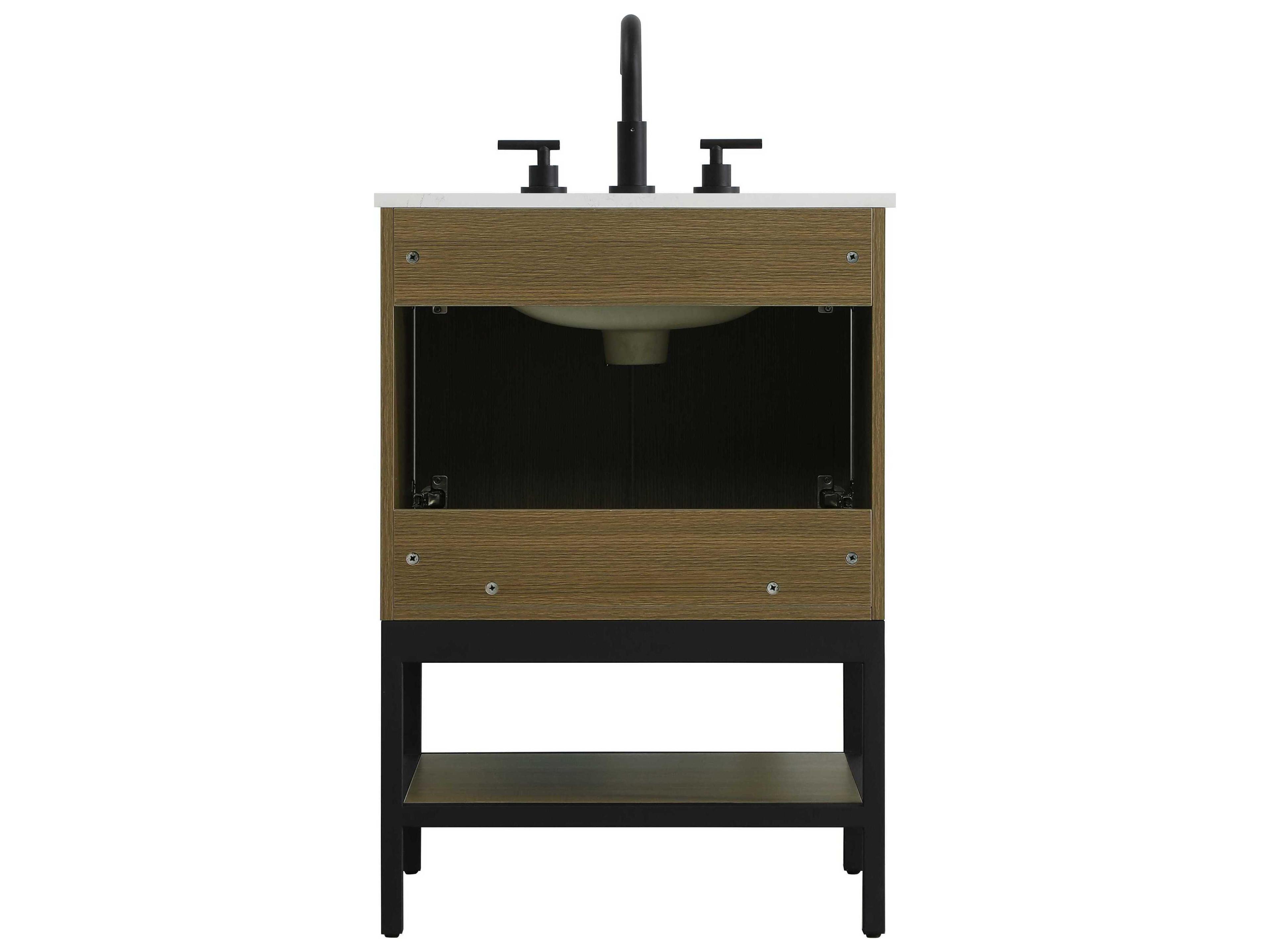 Elegant Lighting Lennox Chestnut Brown 24" Vanity