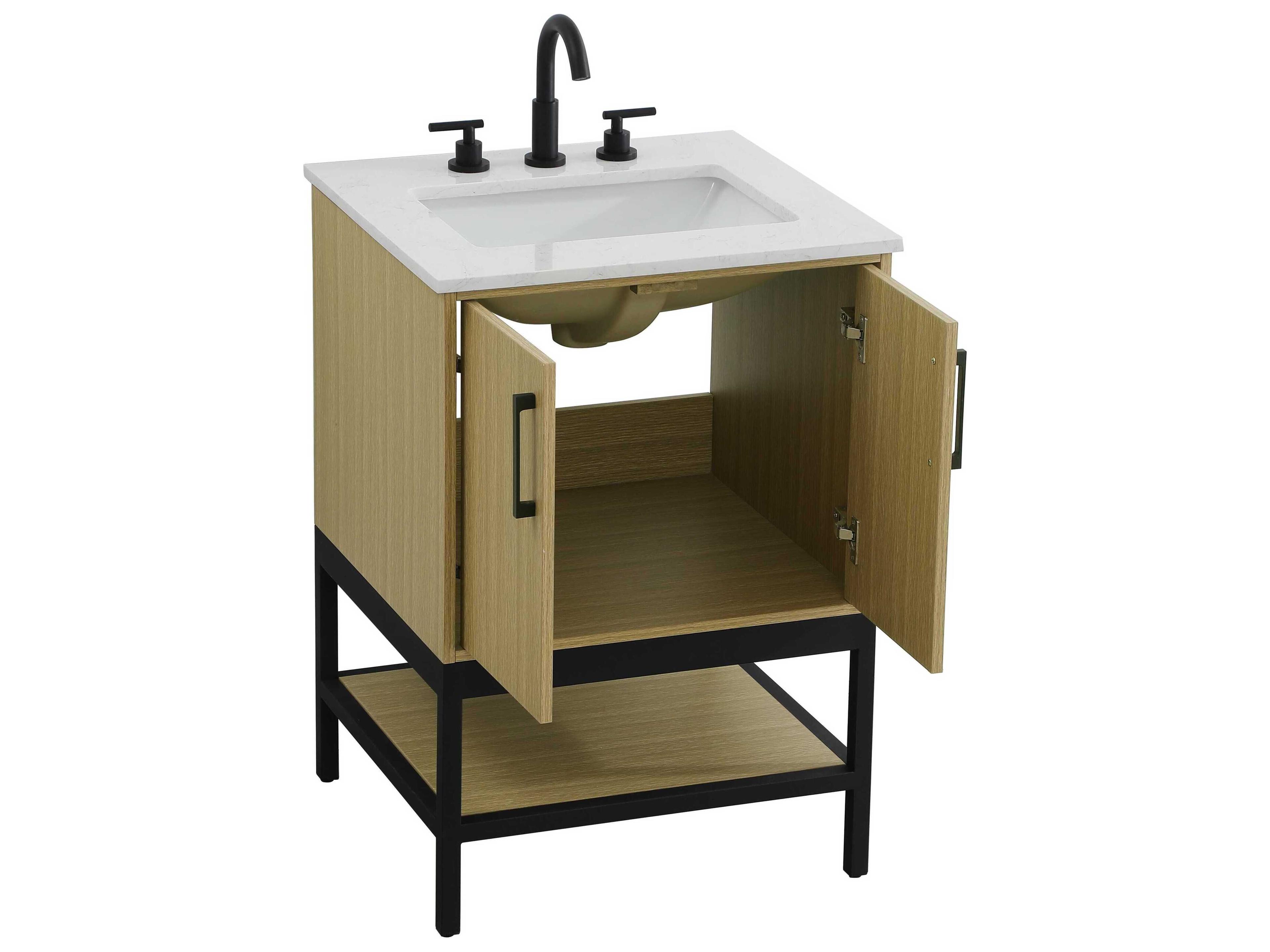 Elegant Lighting Lennox Honey Brown 24" Vanity