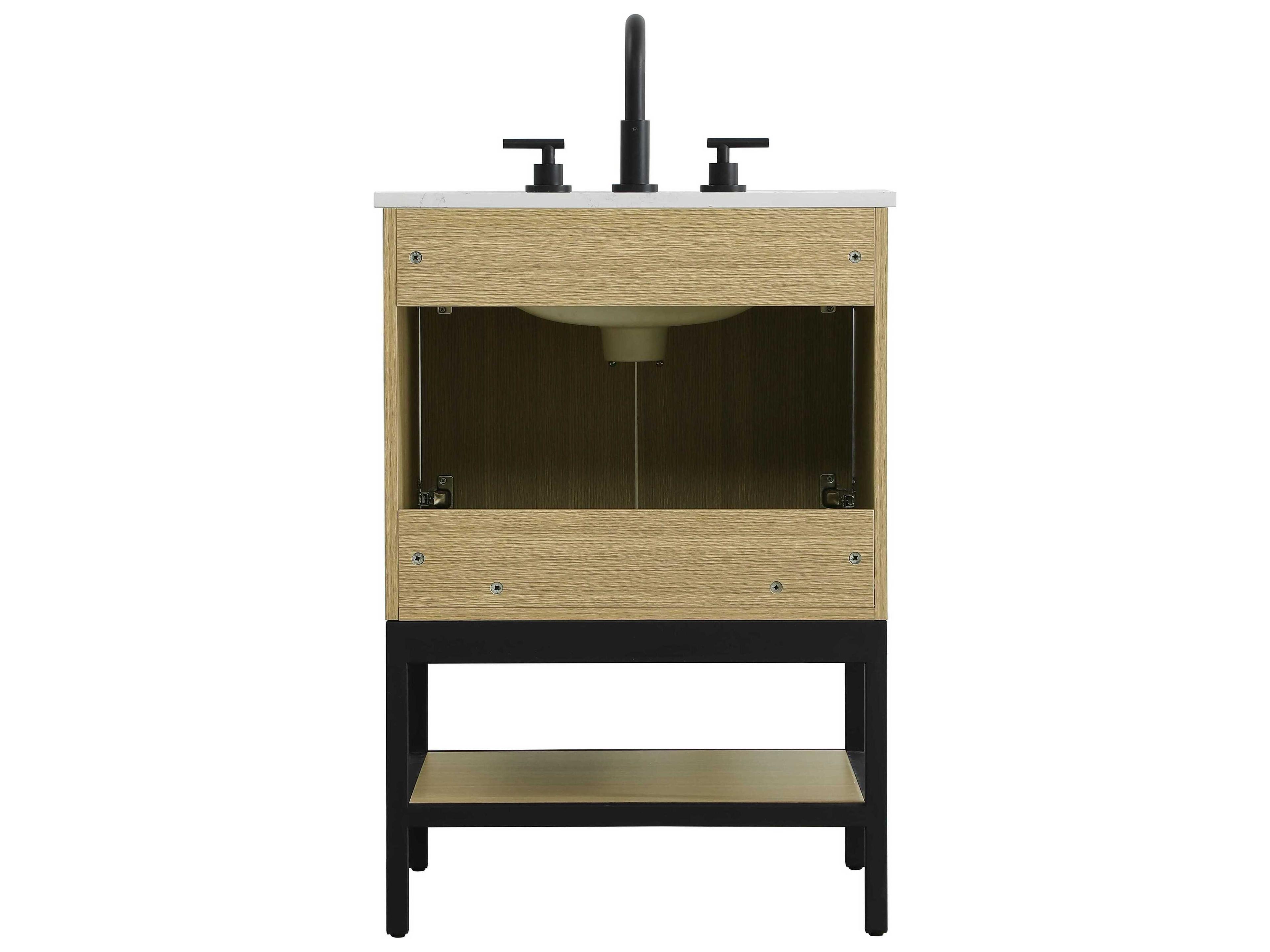 Elegant Lighting Lennox Honey Brown 24" Vanity