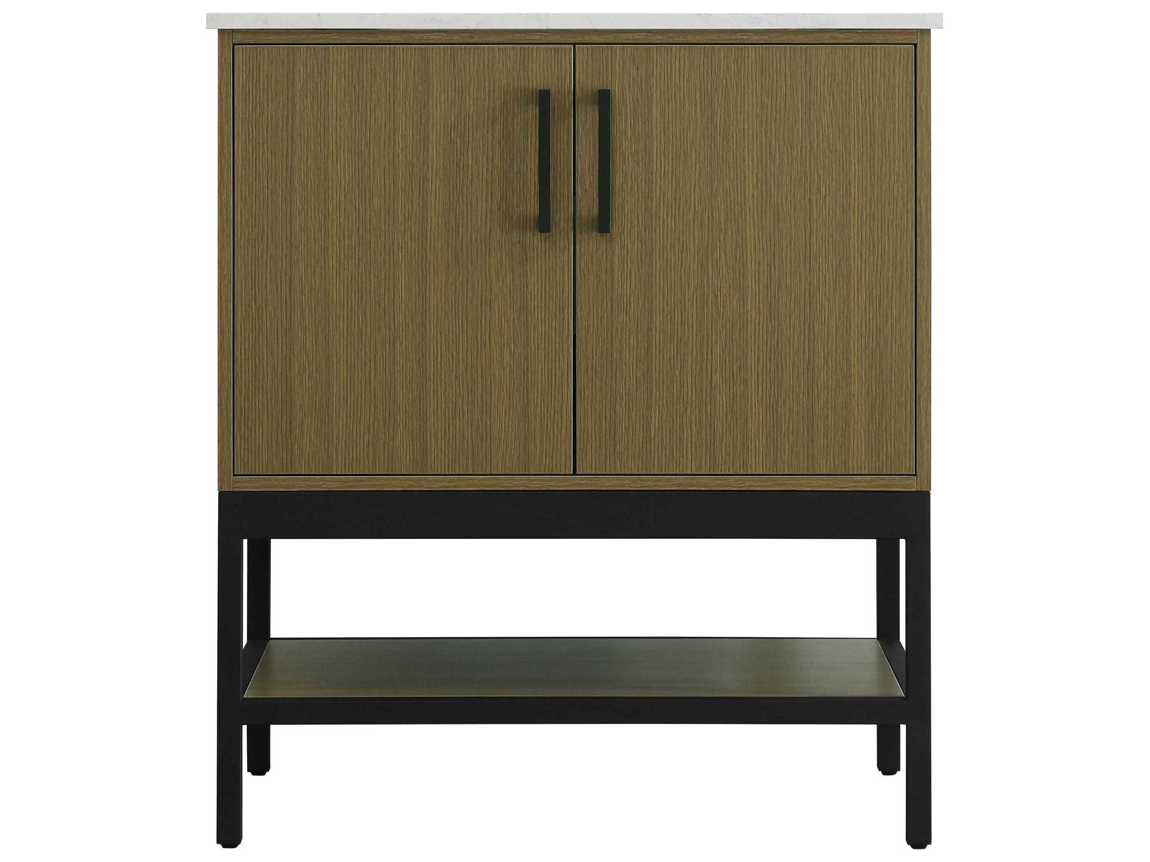 Elegant Lighting Lennox Chestnut Brown 30" Vanity