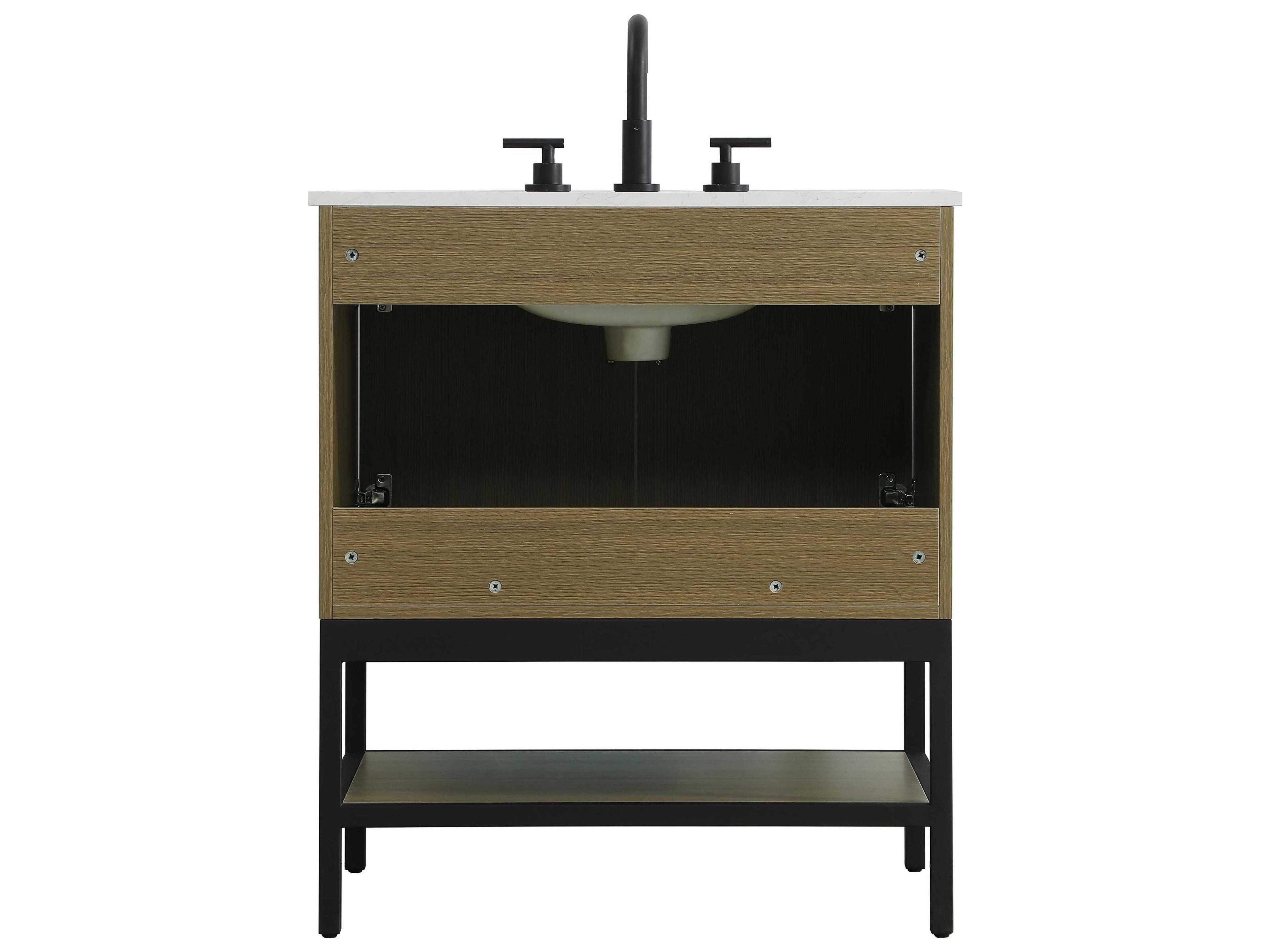 Elegant Lighting Lennox Chestnut Brown 30" Vanity