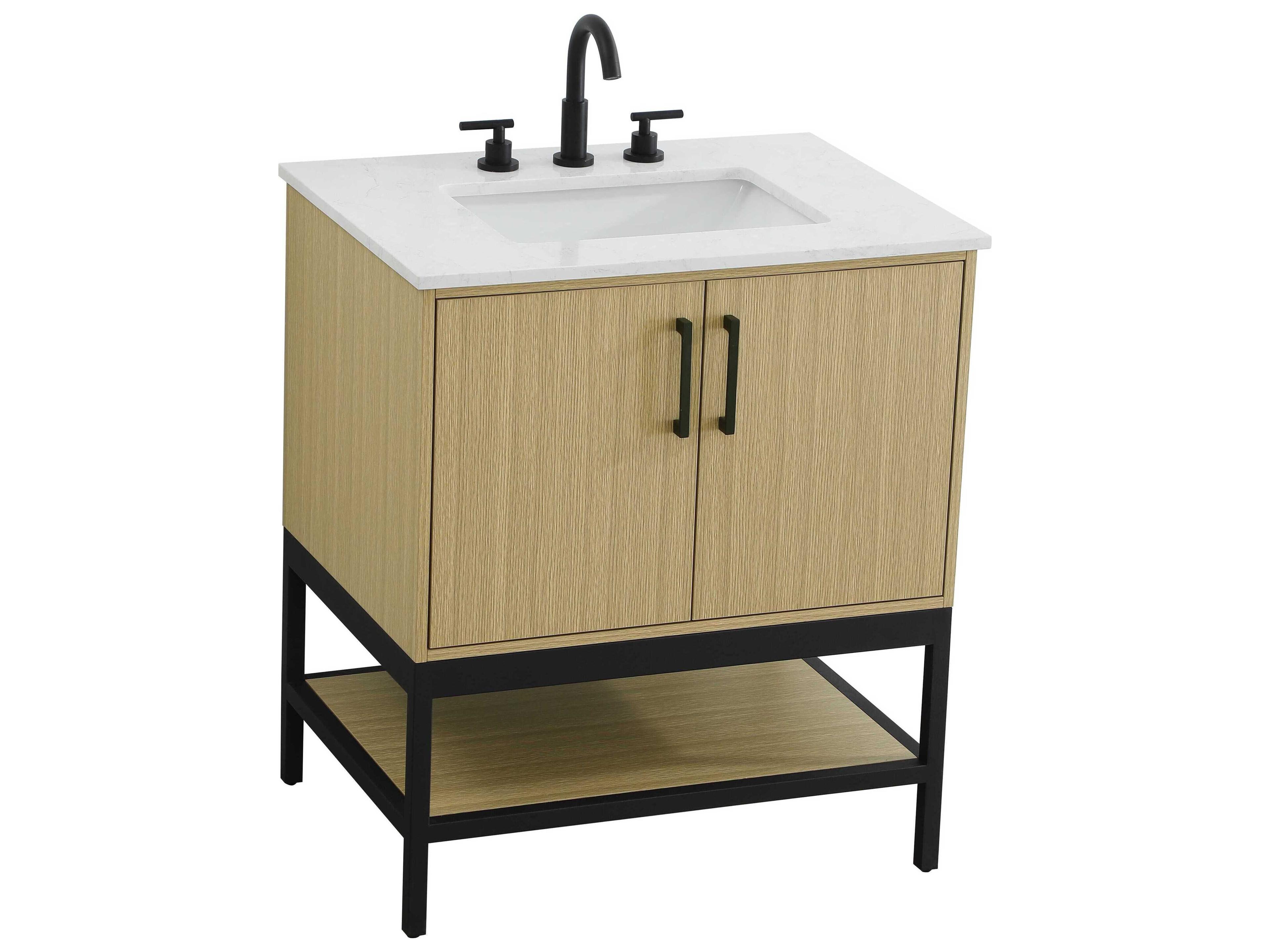 Elegant Lighting Lennox Honey Brown 30" Vanity