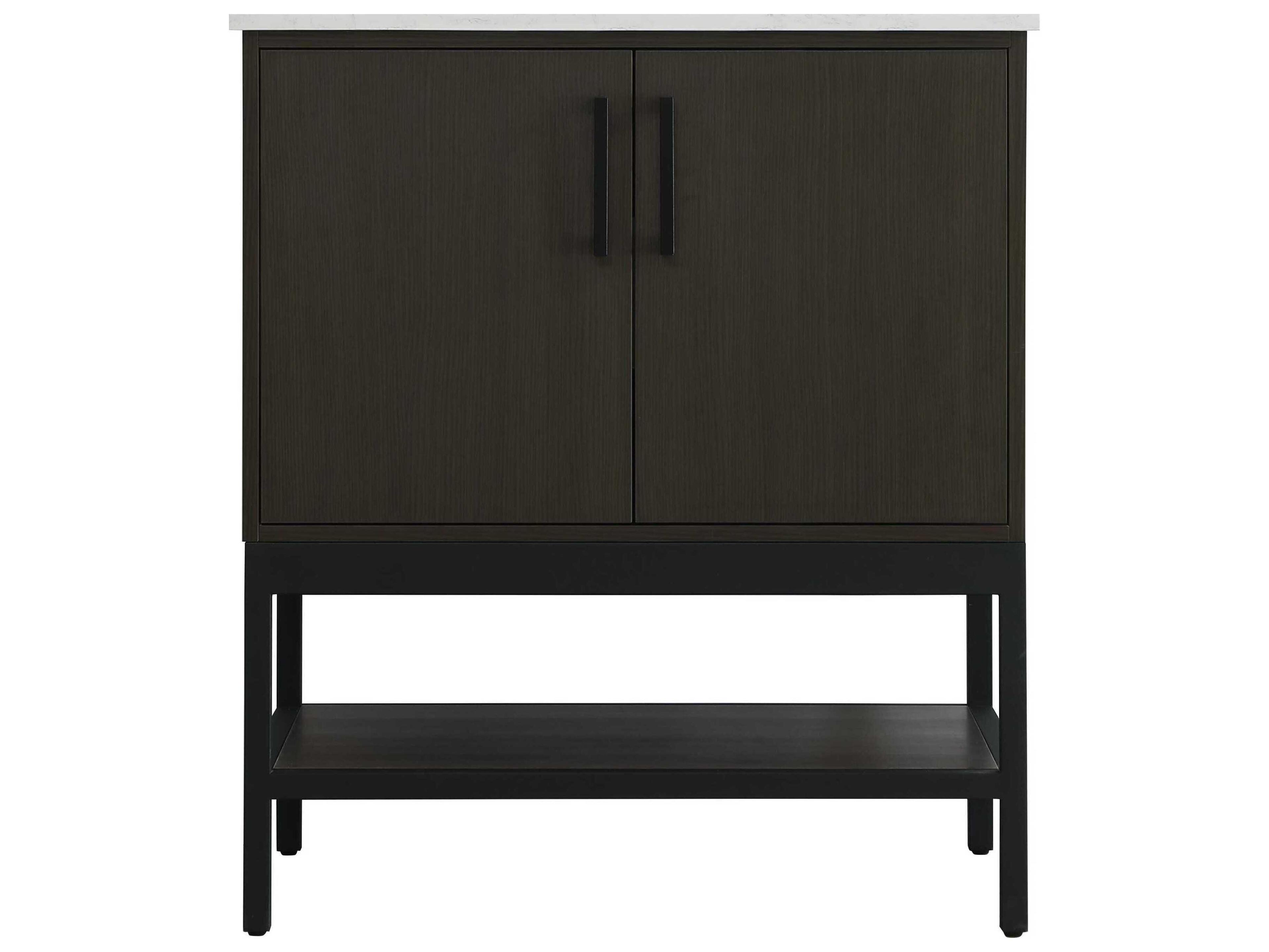 Elegant Lighting Lennox Mocha Brown 30" Vanity