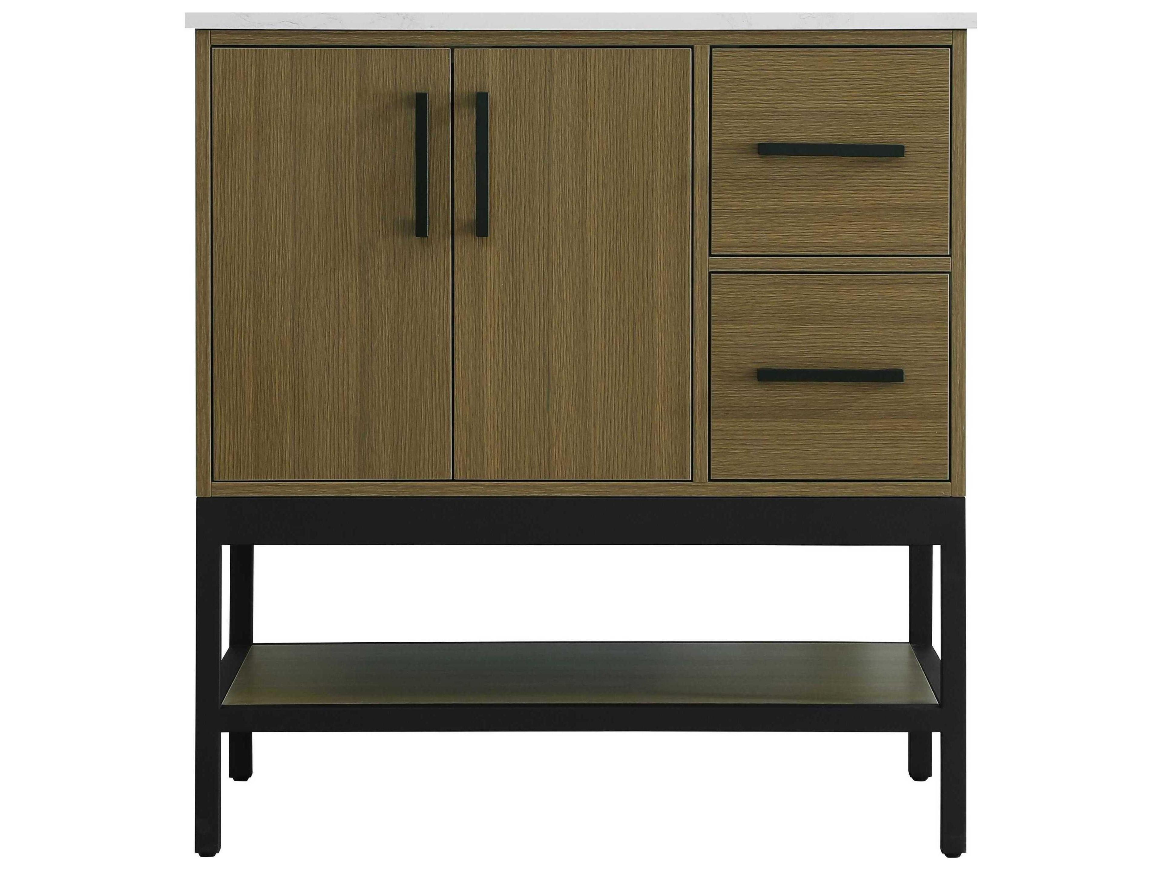 Elegant Lighting Lennox Chestnut Brown 32" Vanity