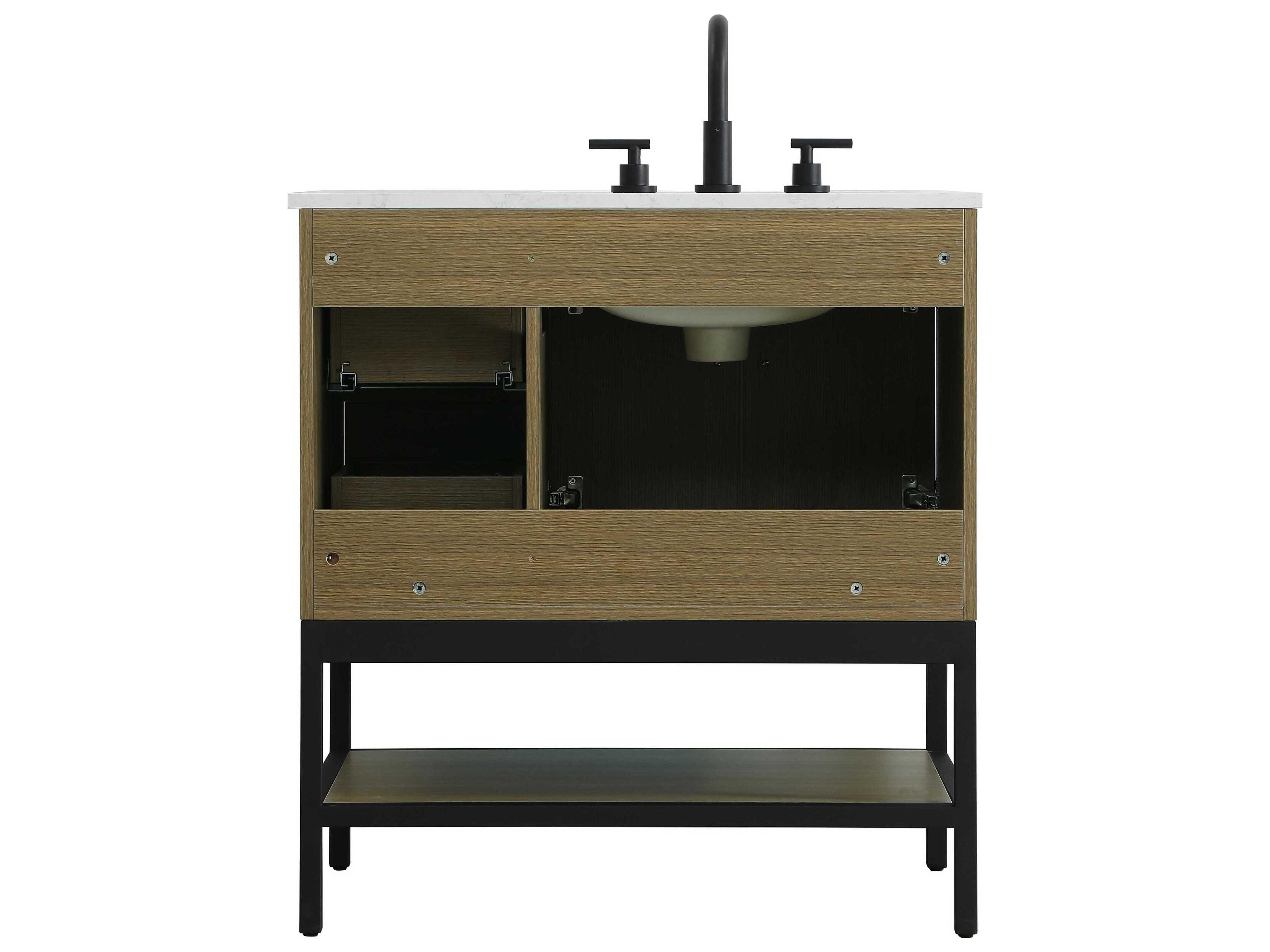 Elegant Lighting Lennox Chestnut Brown 32" Vanity