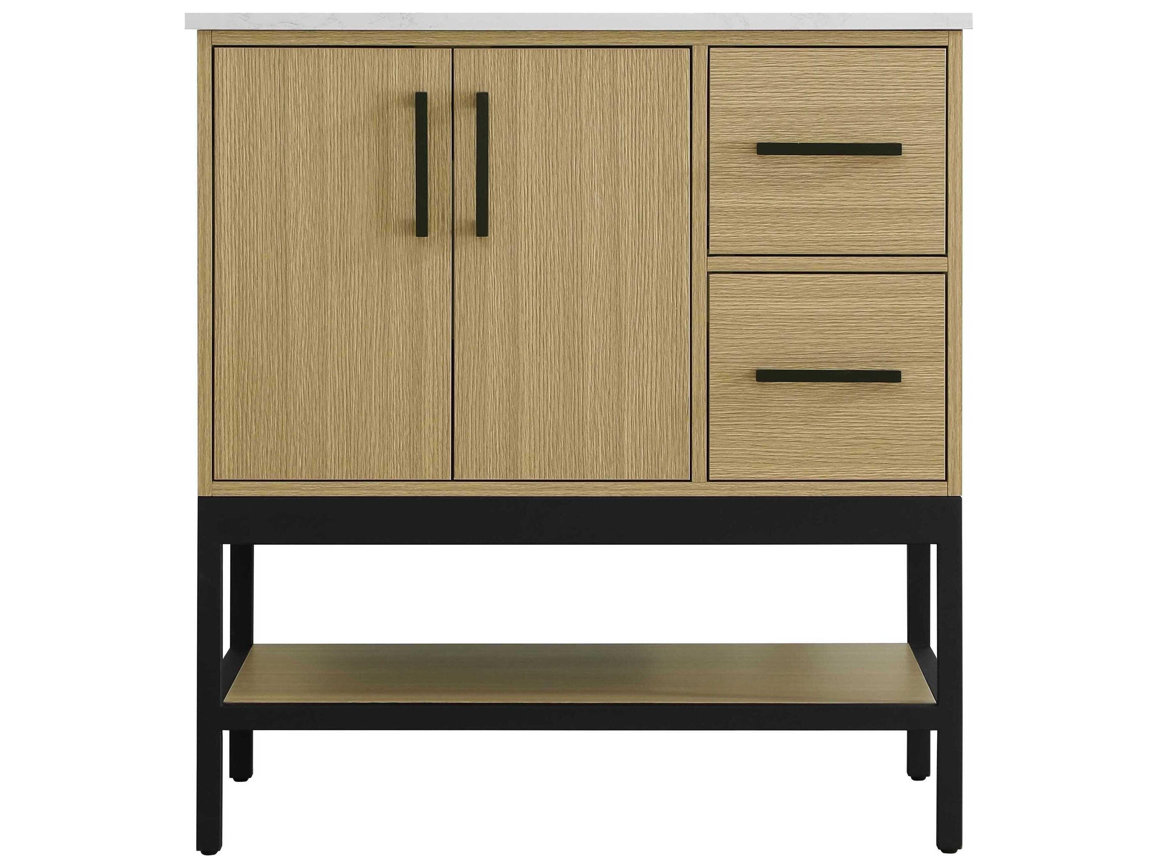 Elegant Lighting Lennox Honey Brown 32" Vanity