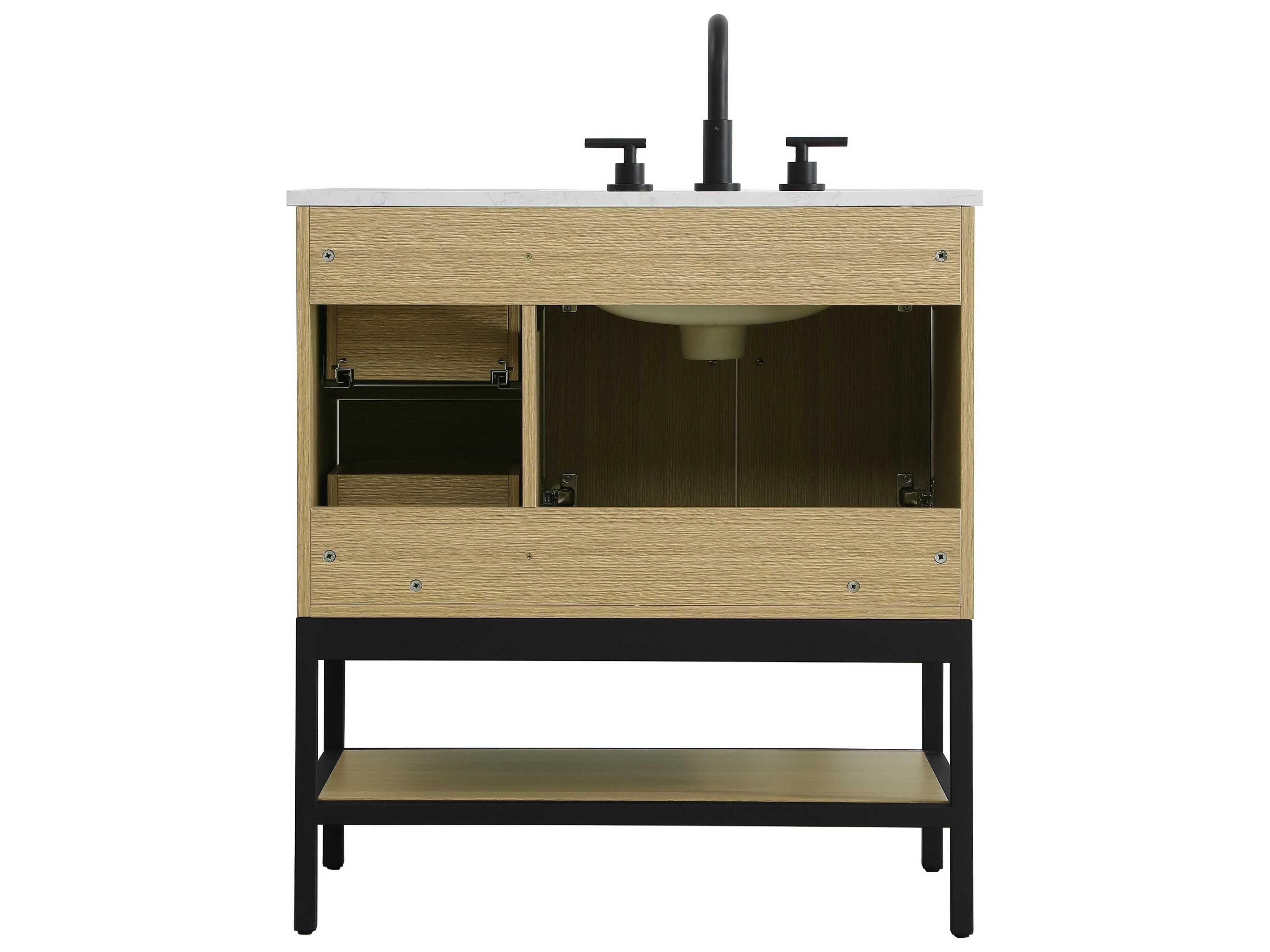 Elegant Lighting Lennox Honey Brown 32" Vanity