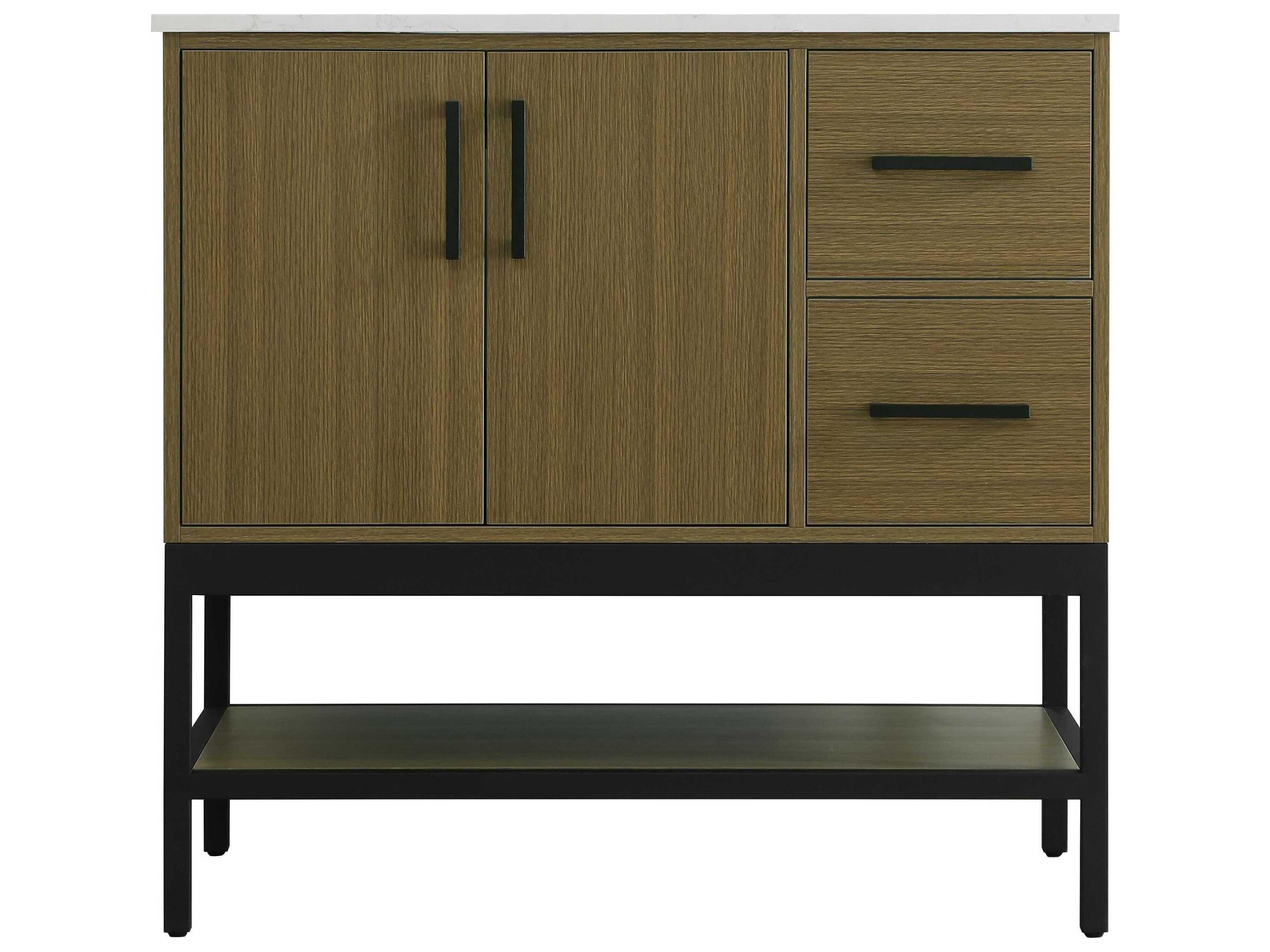 Elegant Lighting Lennox Chestnut Brown 36" Vanity