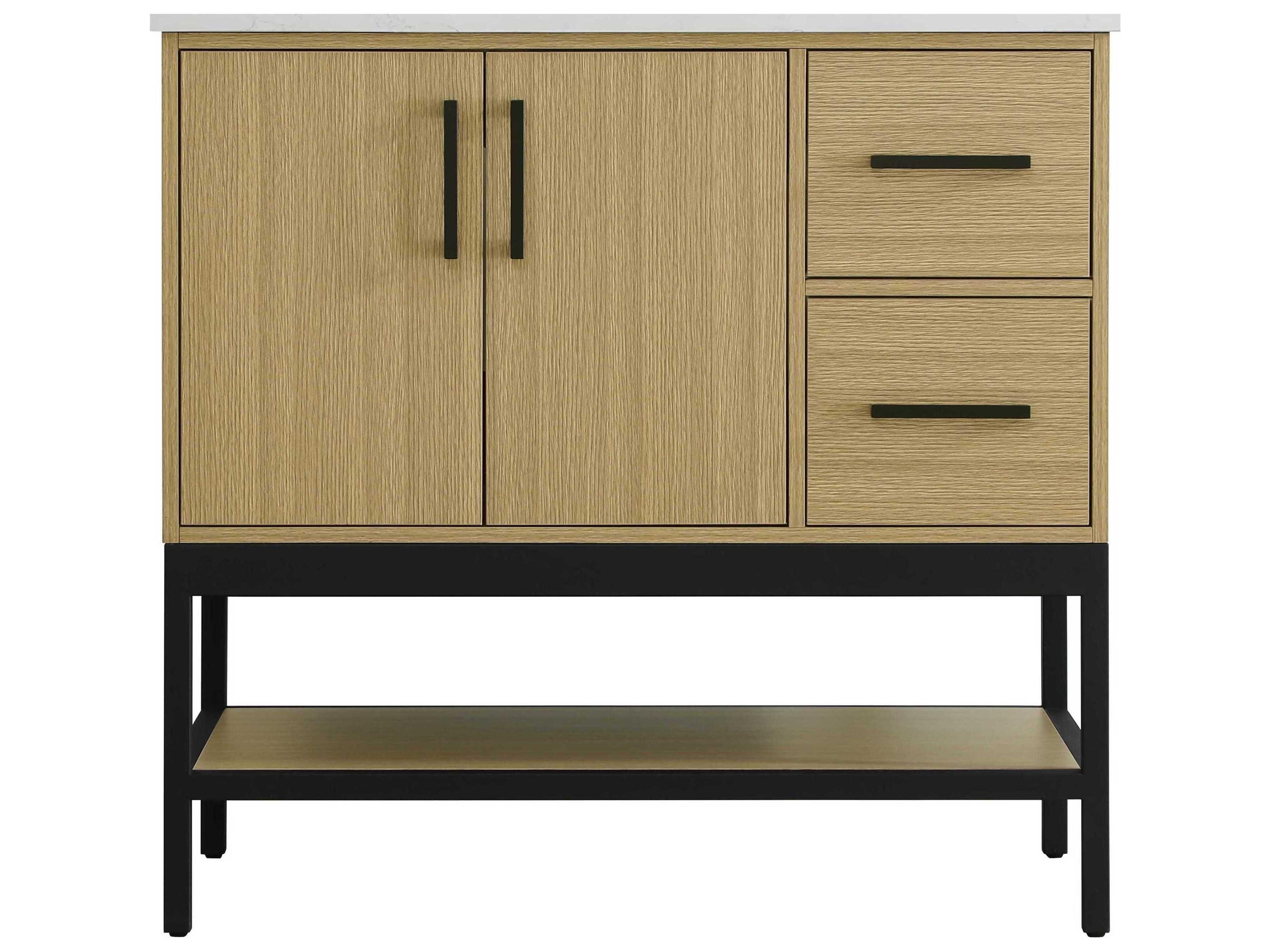 Elegant Lighting Lennox Honey Brown 36" Vanity