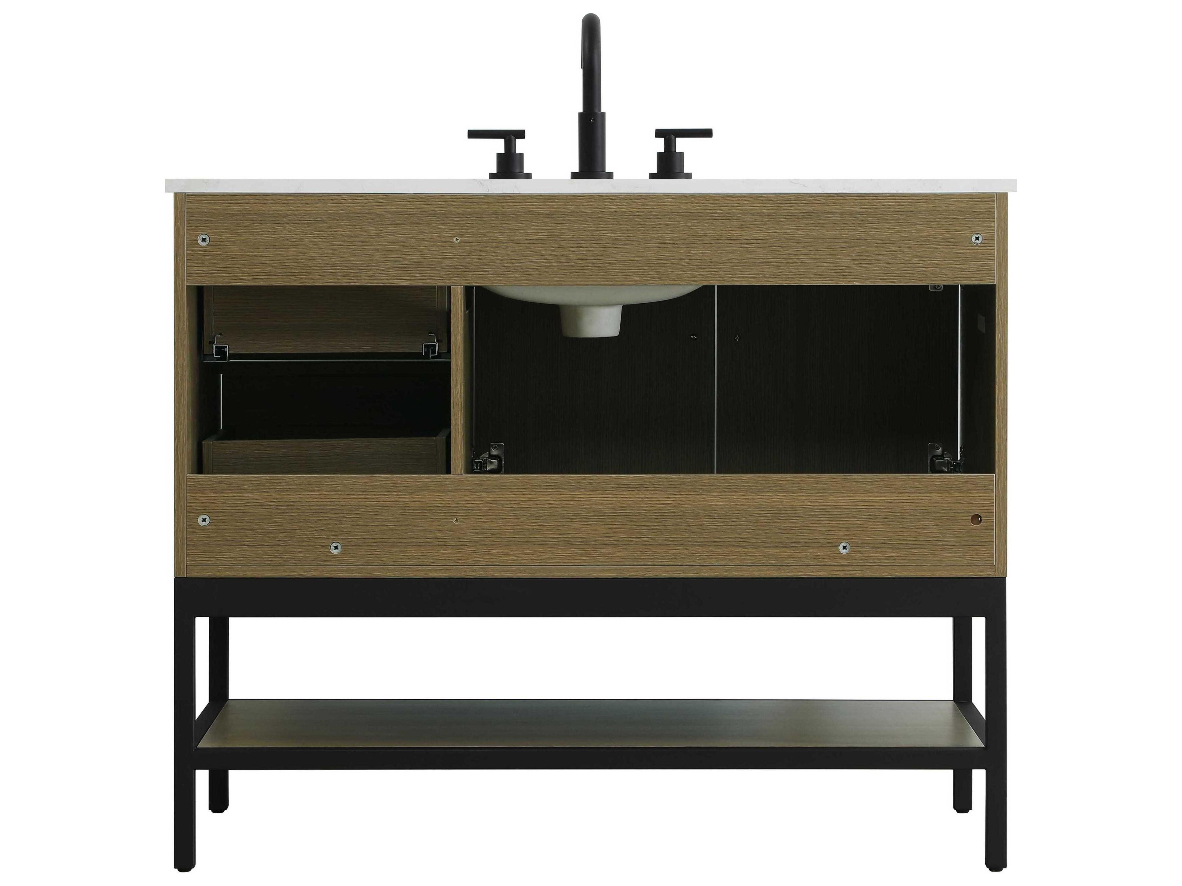 Elegant Lighting Lennox Chestnut Brown 42" Vanity