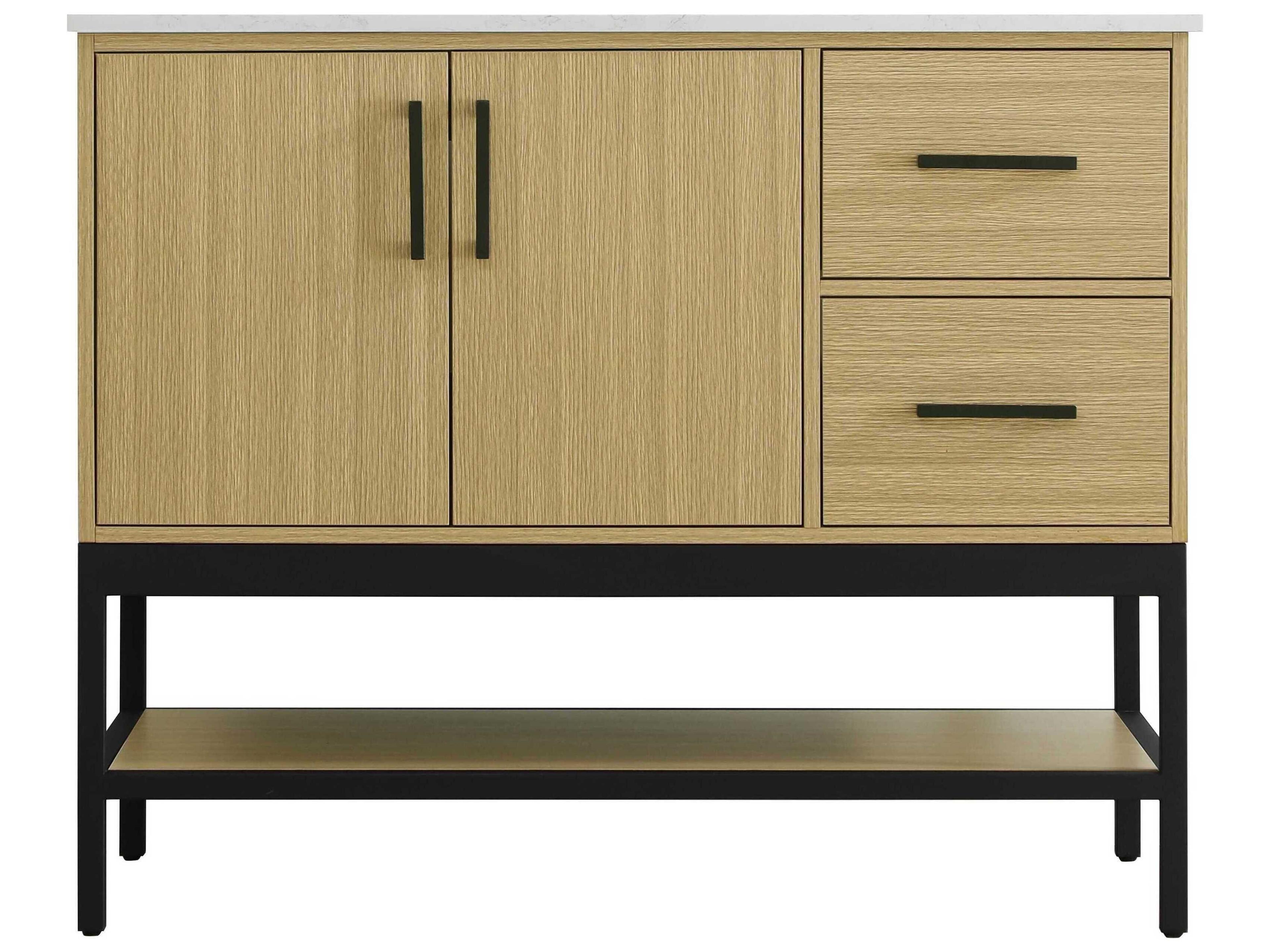 Elegant Lighting Lennox Honey Brown 42" Vanity