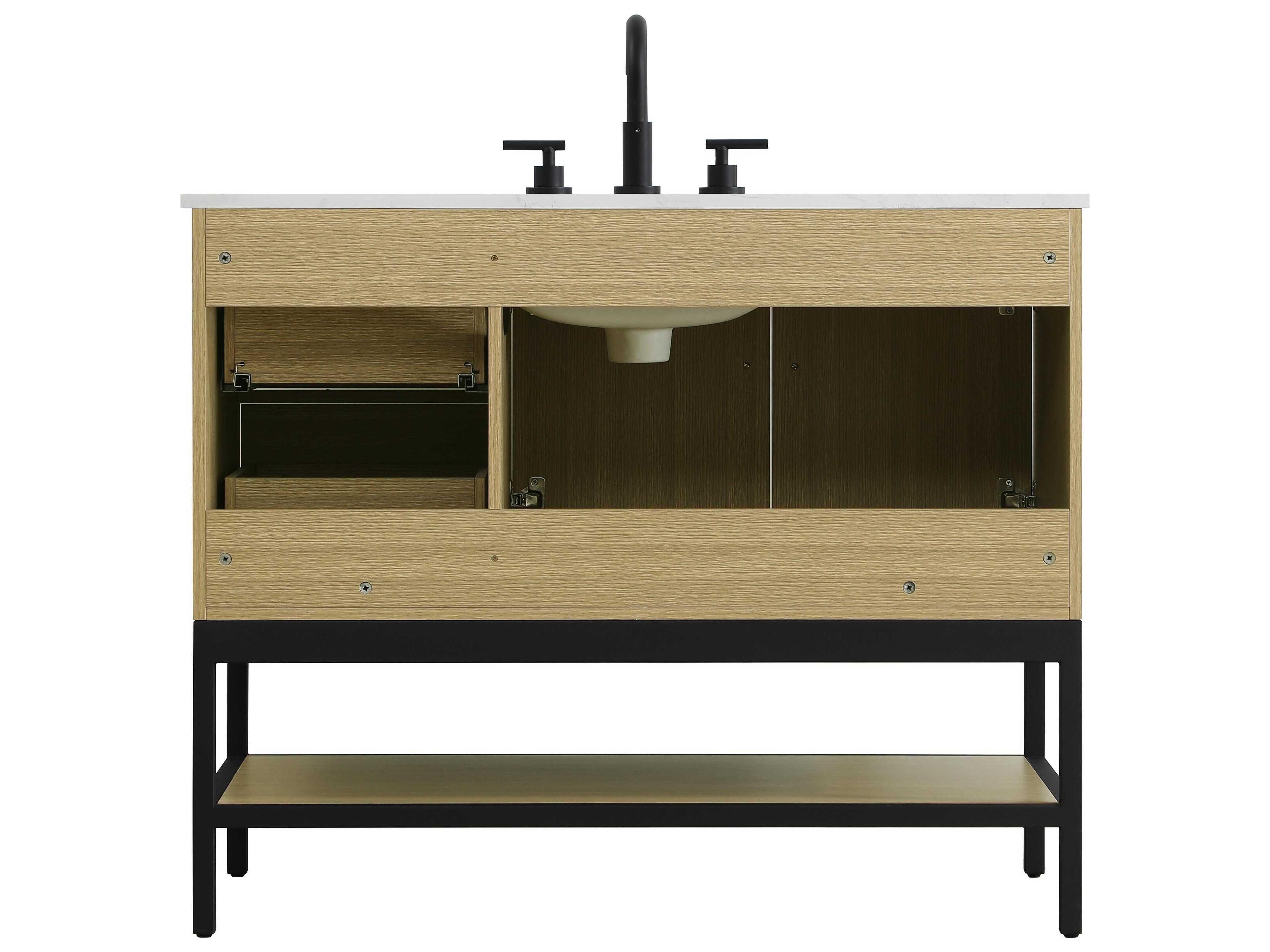 Elegant Lighting Lennox Honey Brown 42" Vanity