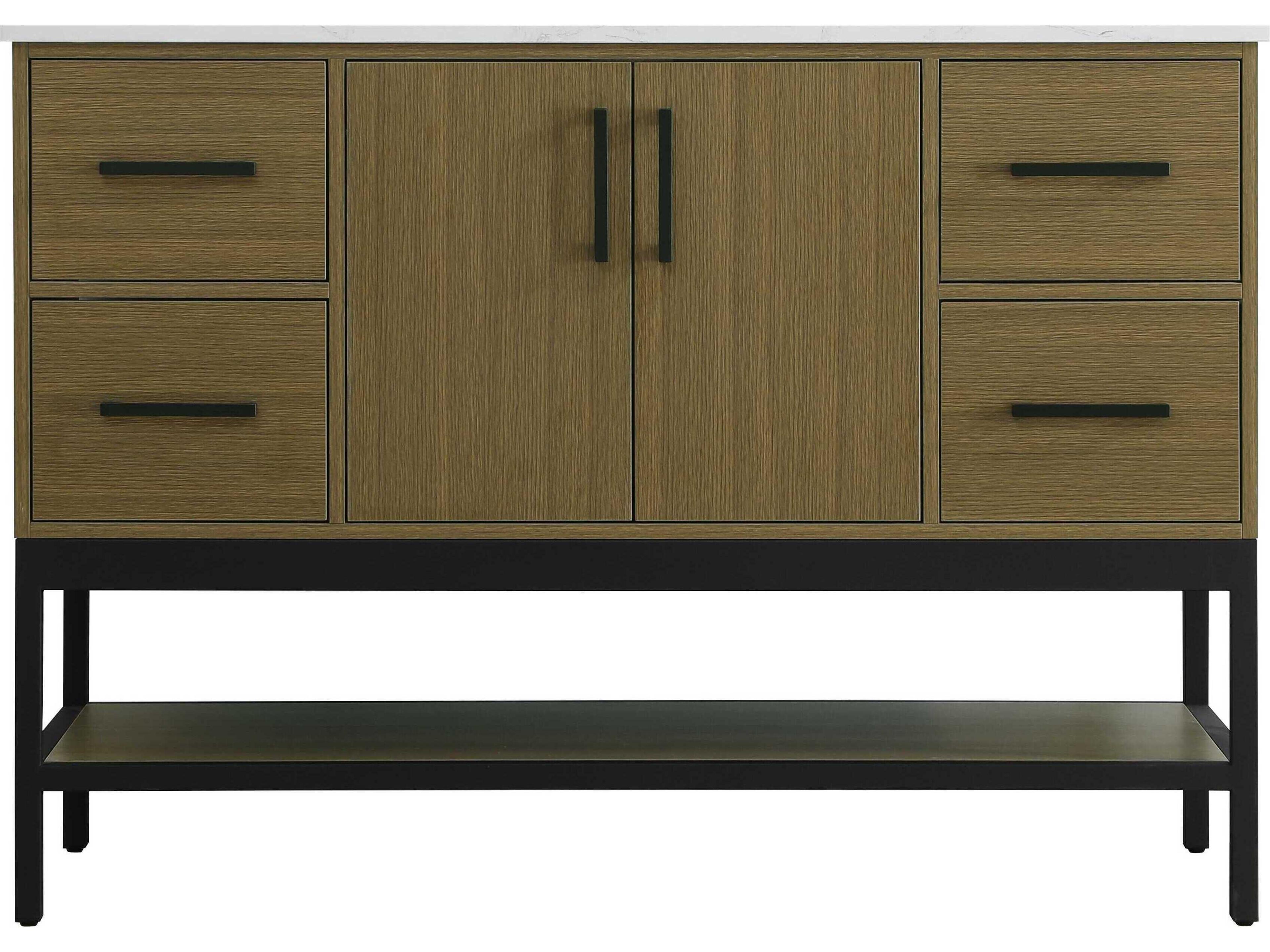 Elegant Lighting Lennox Chestnut Brown 48" Vanity