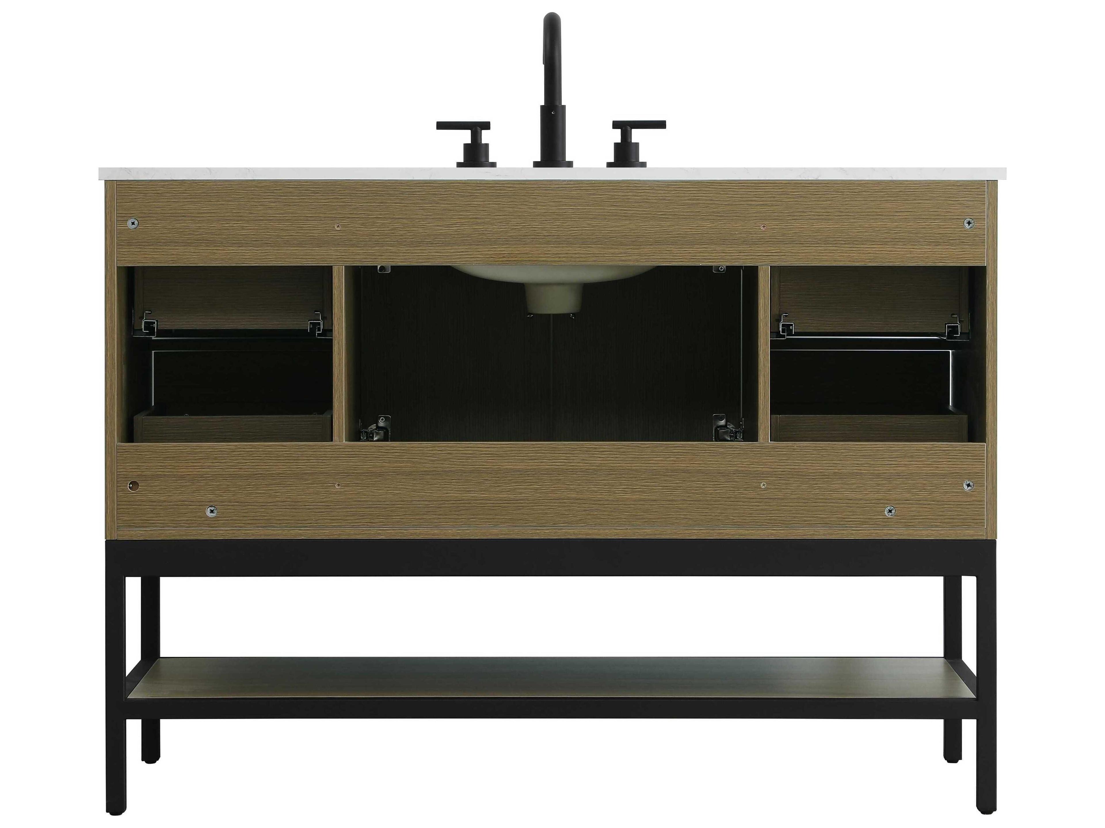 Elegant Lighting Lennox Chestnut Brown 48" Vanity