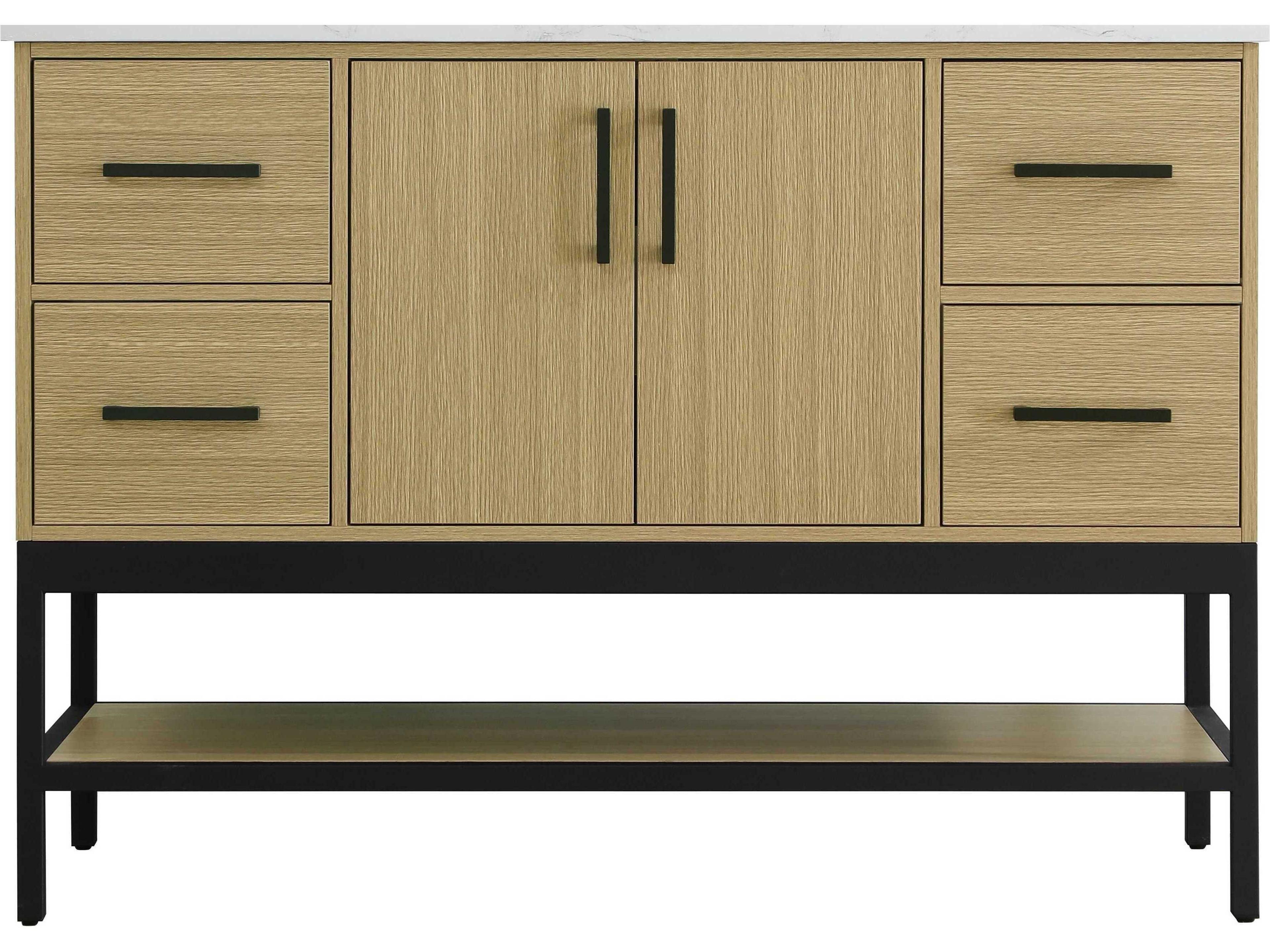 Elegant Lighting Lennox Honey Brown 48" Vanity