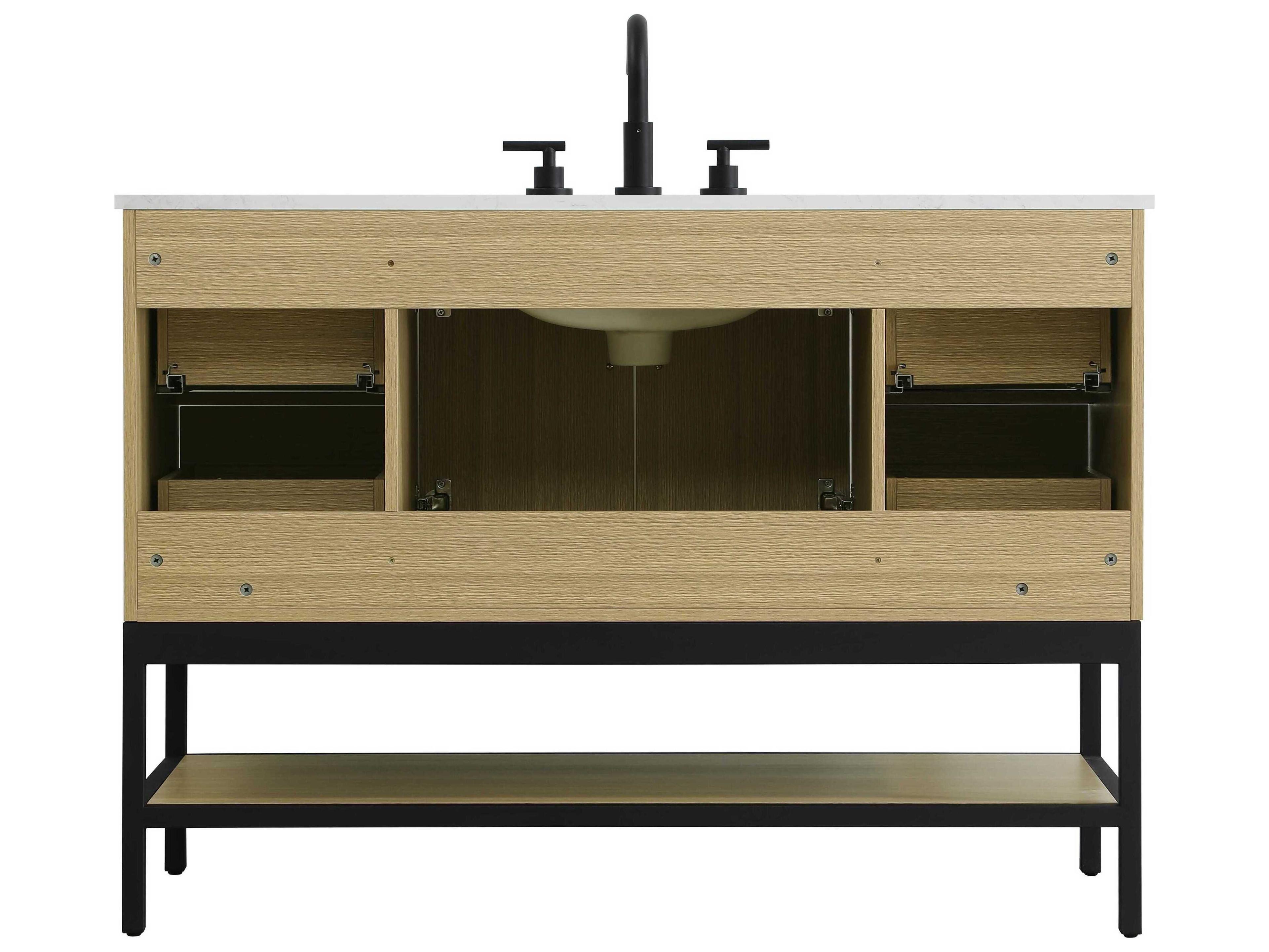 Elegant Lighting Lennox Honey Brown 48" Vanity