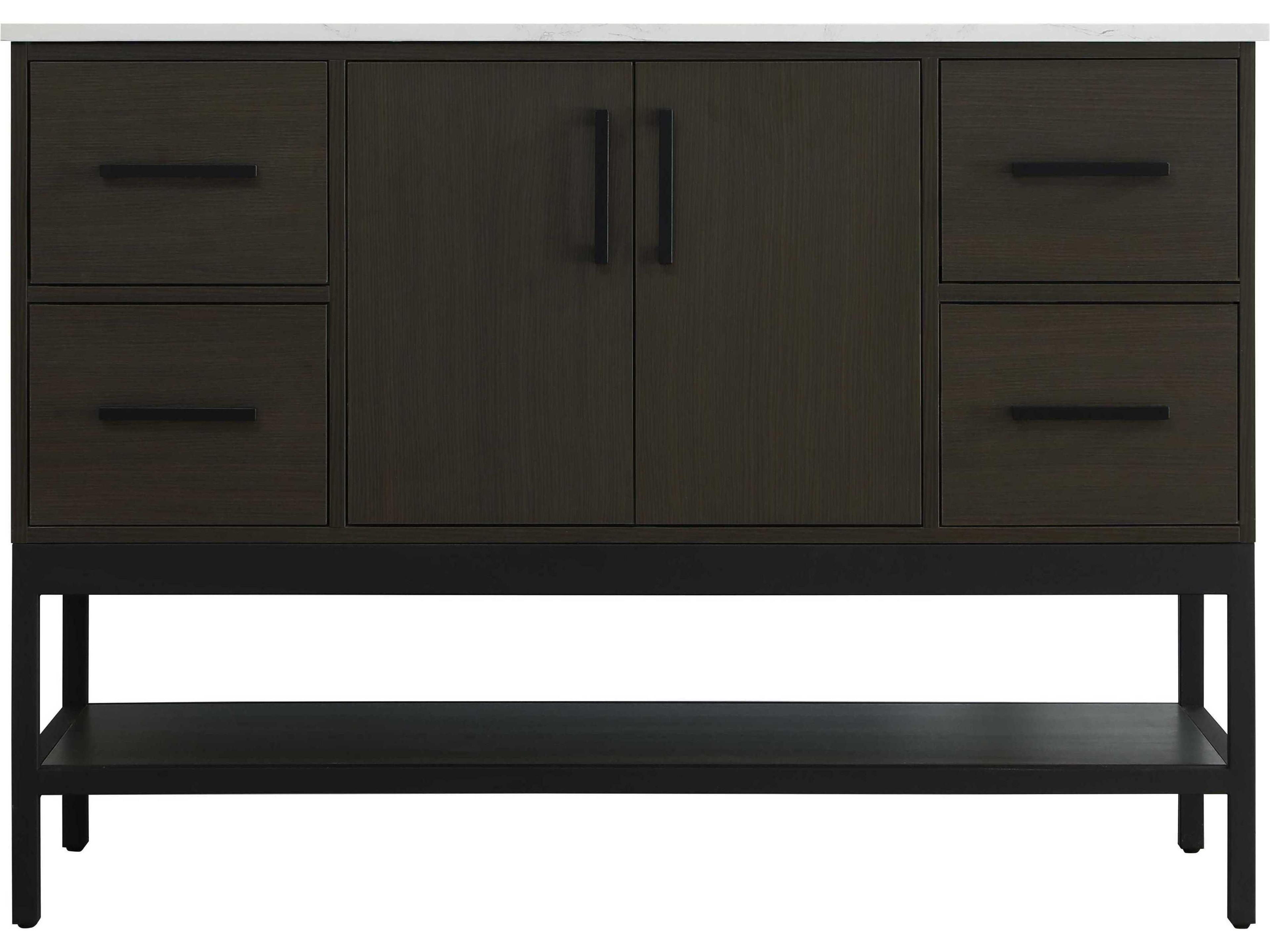 Elegant Lighting Lennox Mocha Brown 48" Vanity