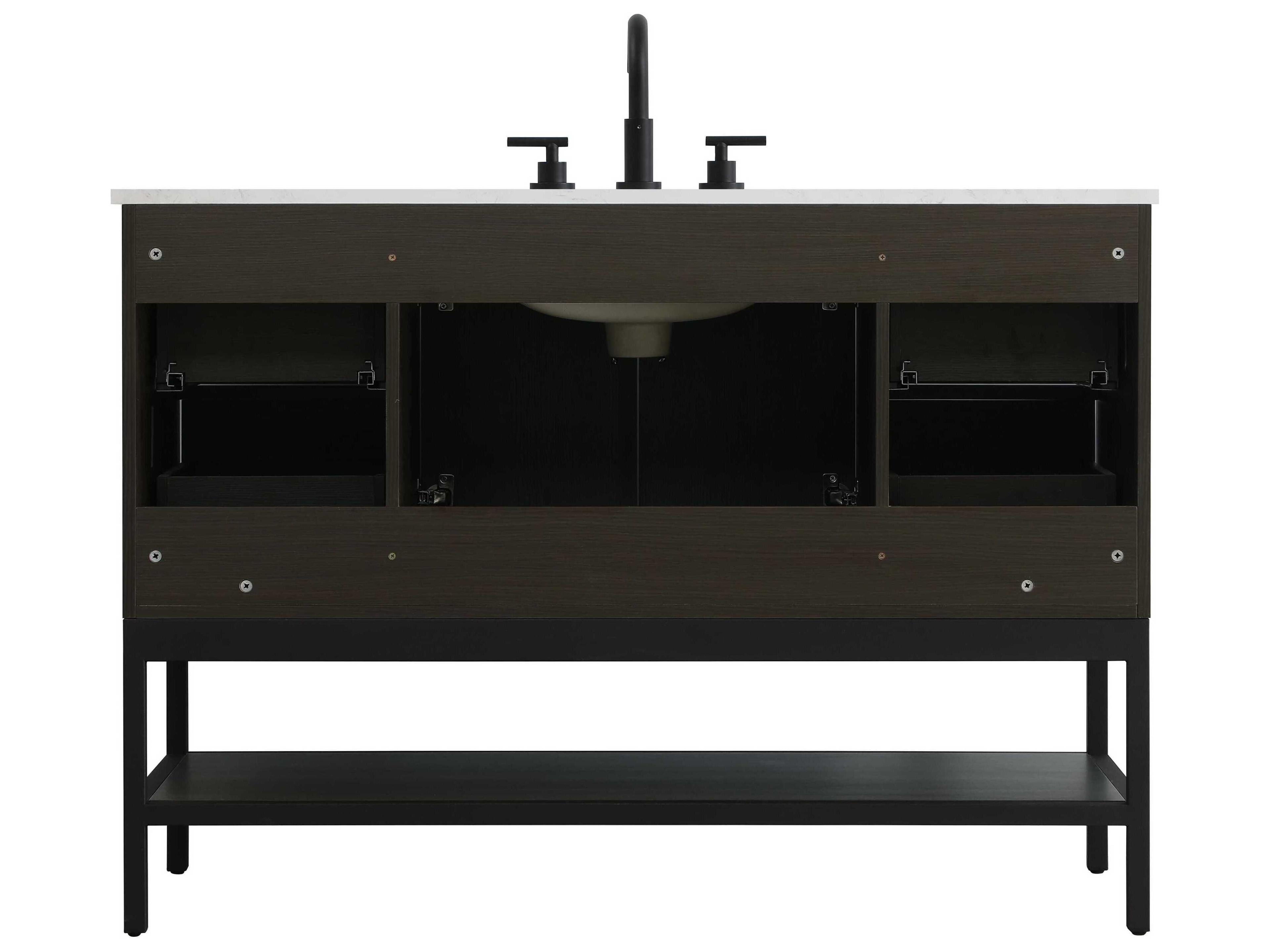 Elegant Lighting Lennox Mocha Brown 48" Vanity