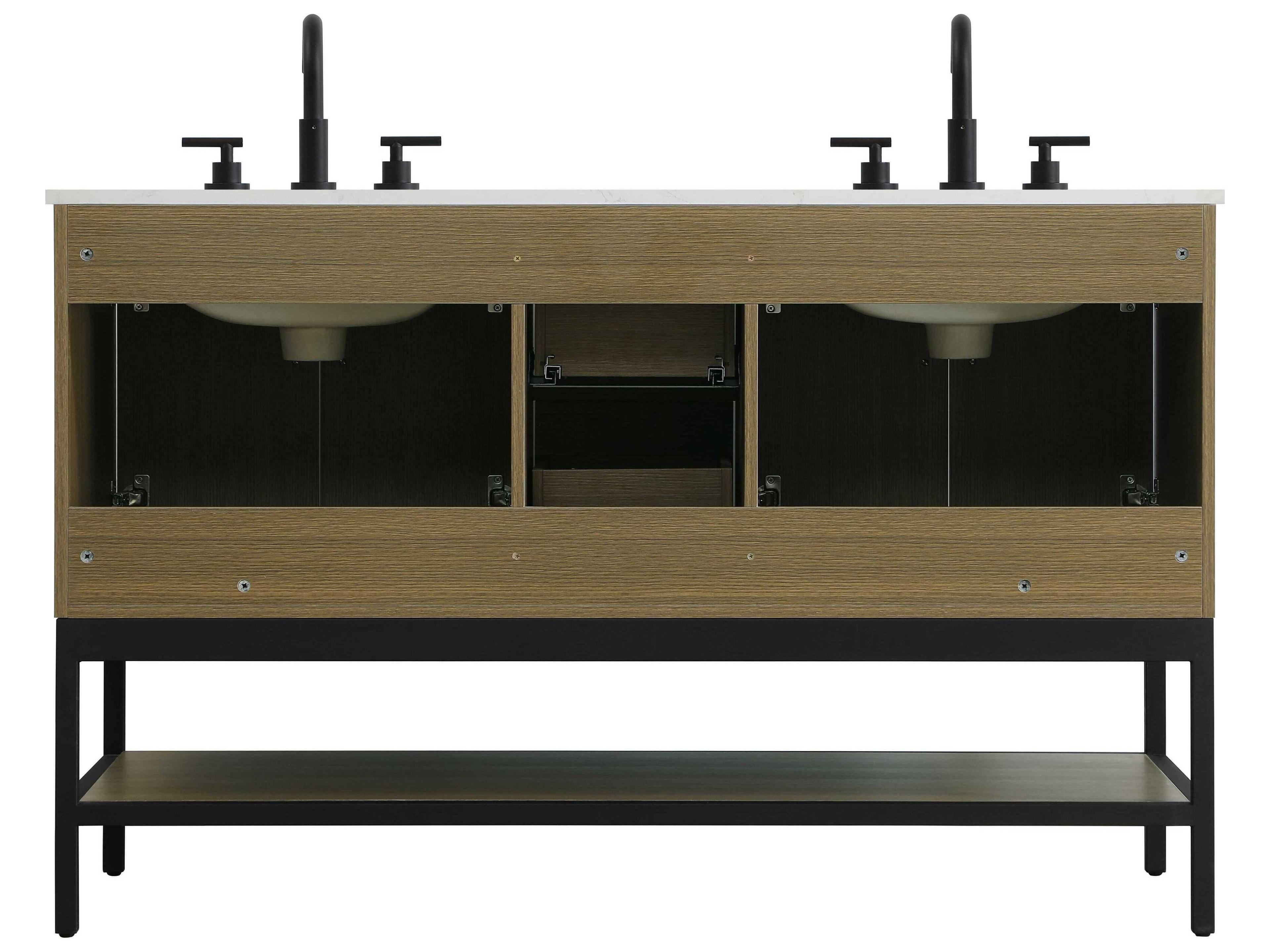 Elegant Lighting Lennox Chestnut Brown 54" Vanity