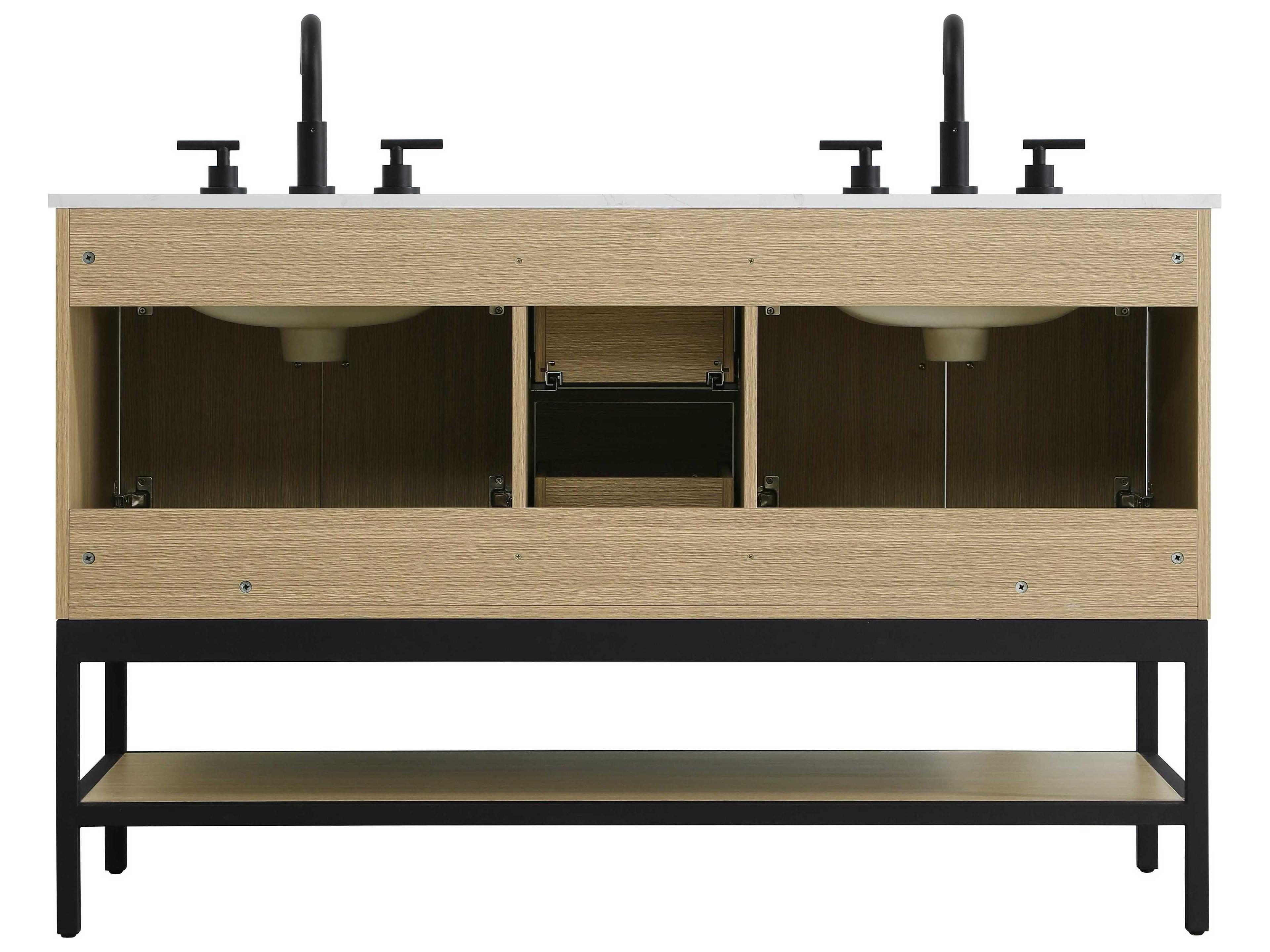 Elegant Lighting Lennox Honey Brown 54" Vanity