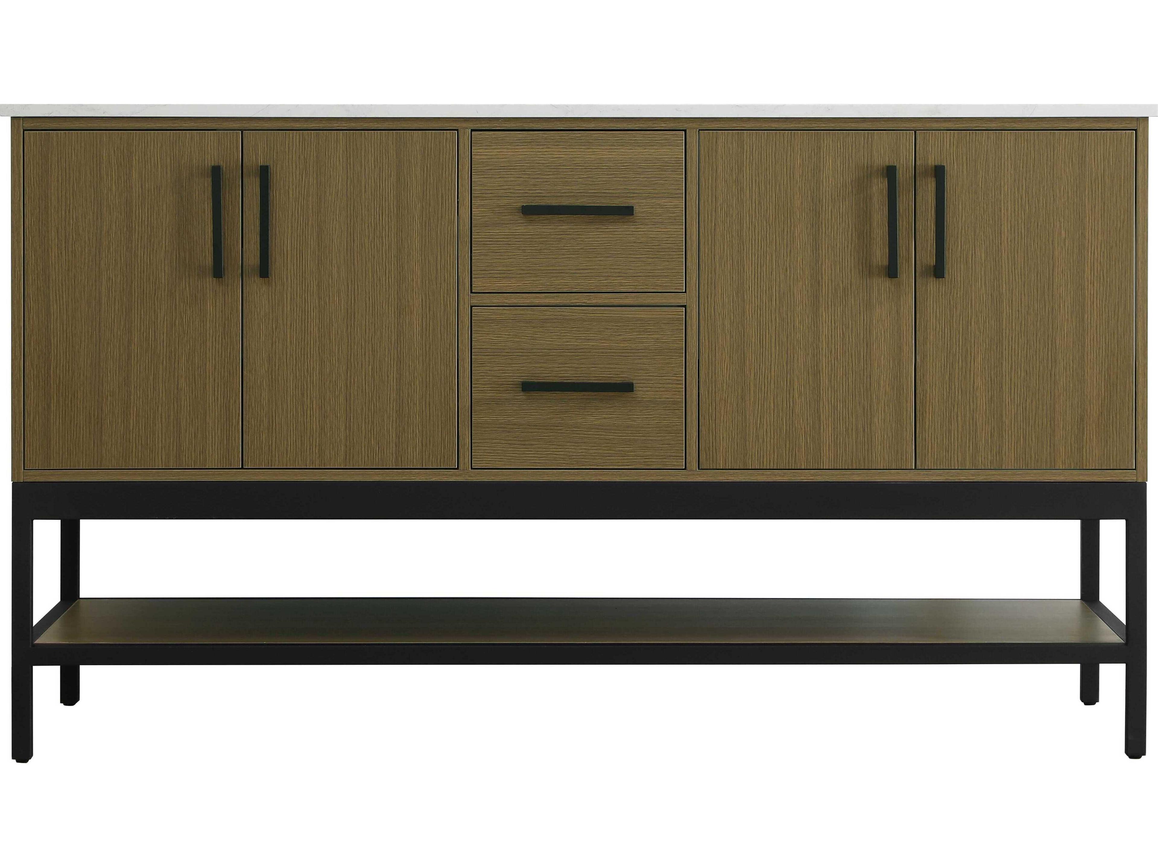 Elegant Lighting Lennox Chestnut Brown 60" Vanity