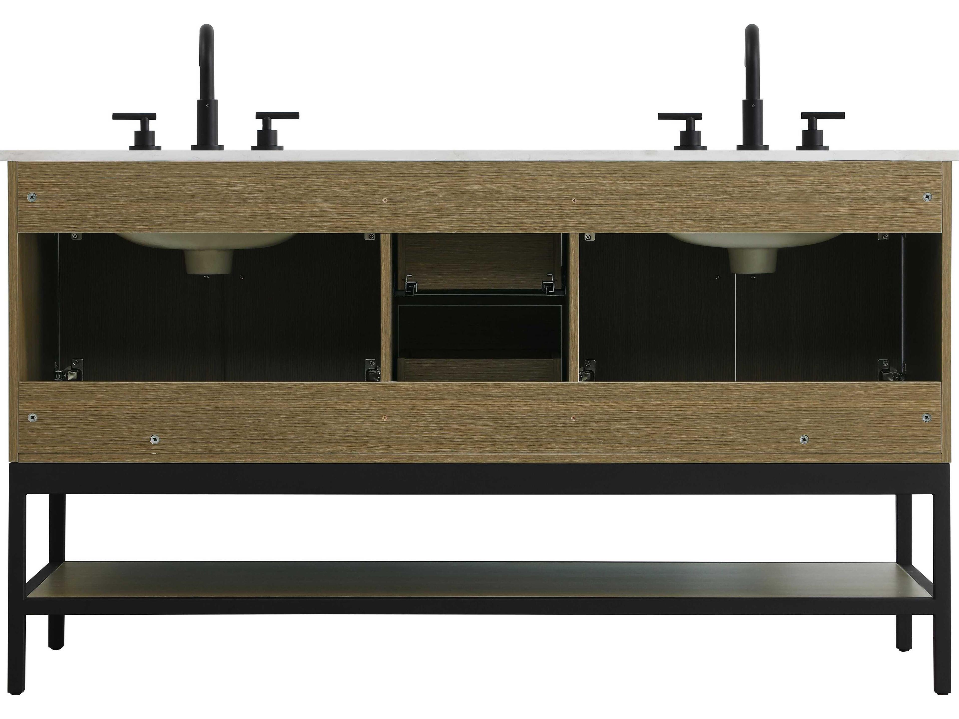 Elegant Lighting Lennox Chestnut Brown 60" Vanity