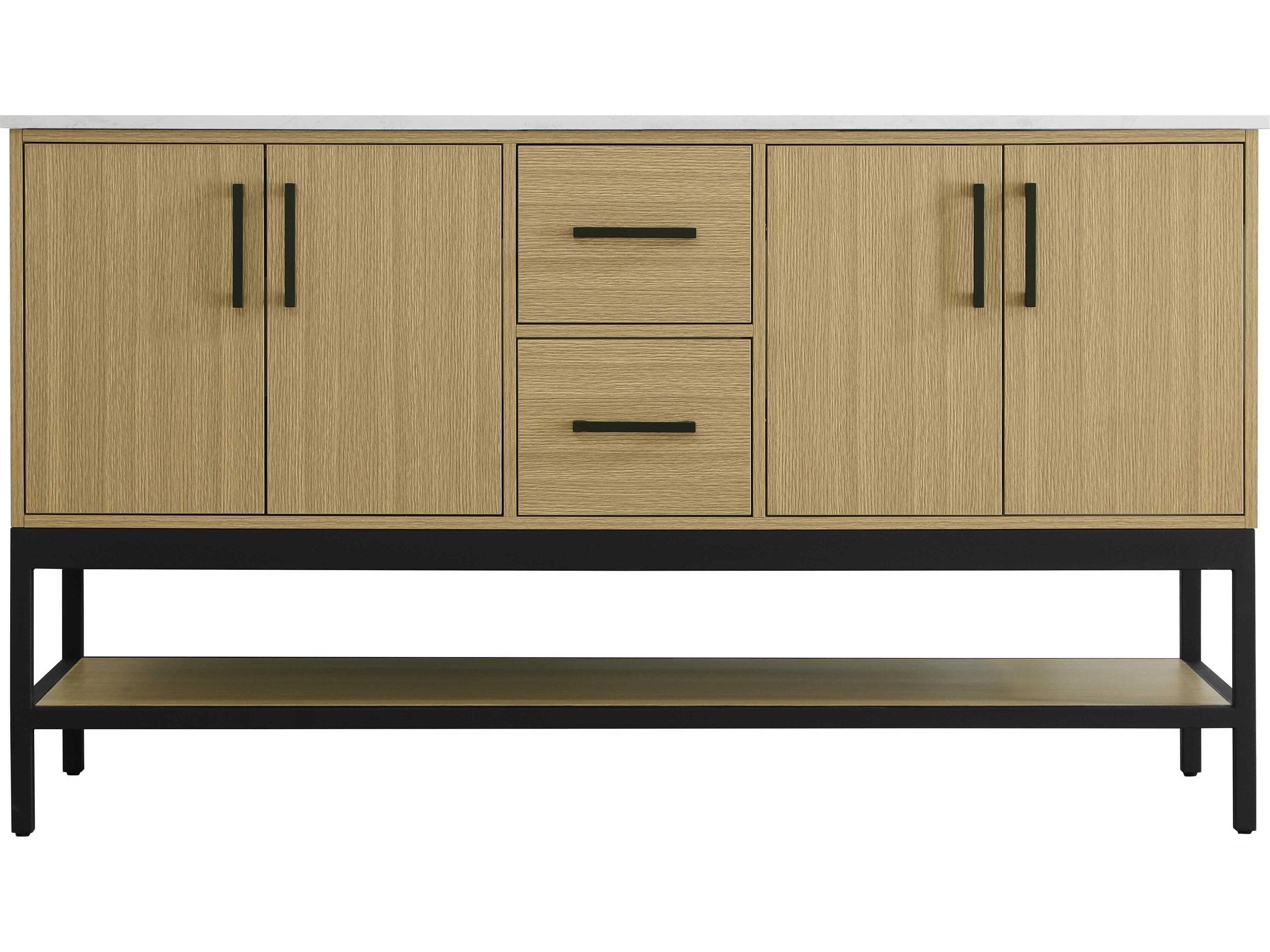 Elegant Lighting Lennox Honey Brown 60" Vanity