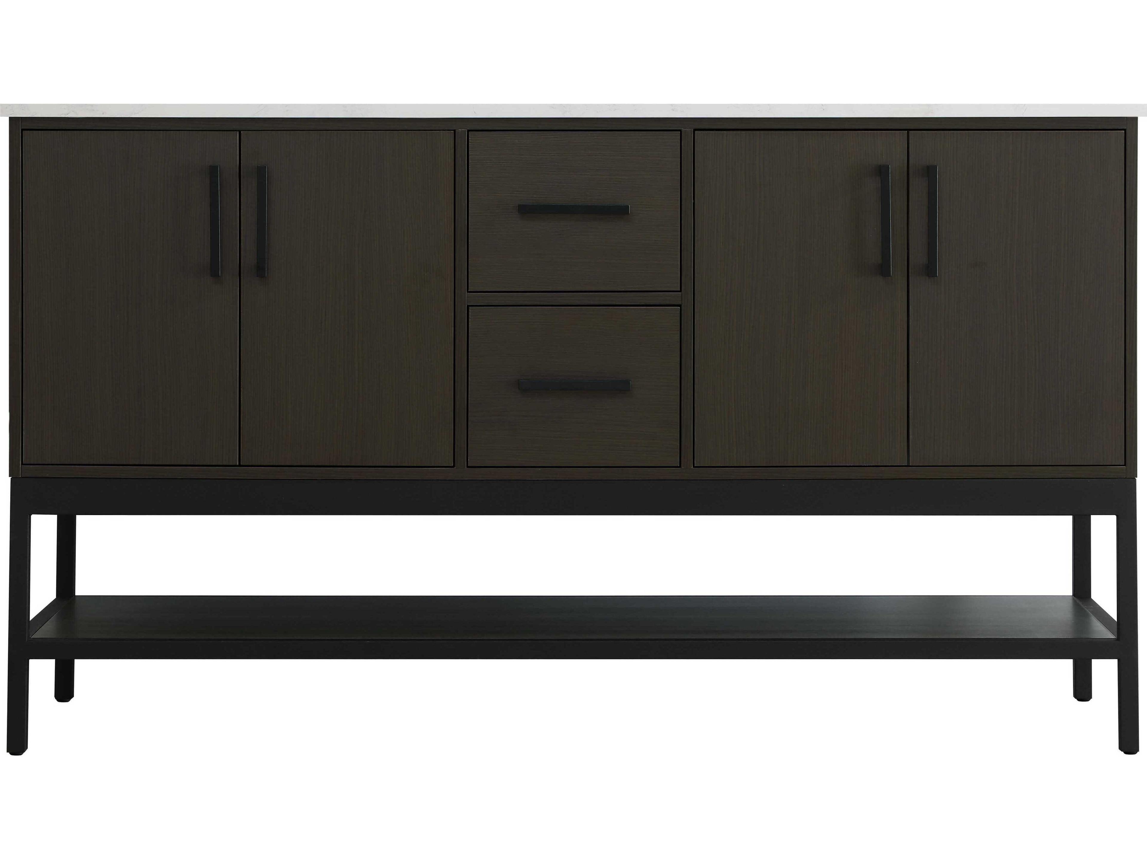 Elegant Lighting Lennox Mocha Brown 60" Vanity