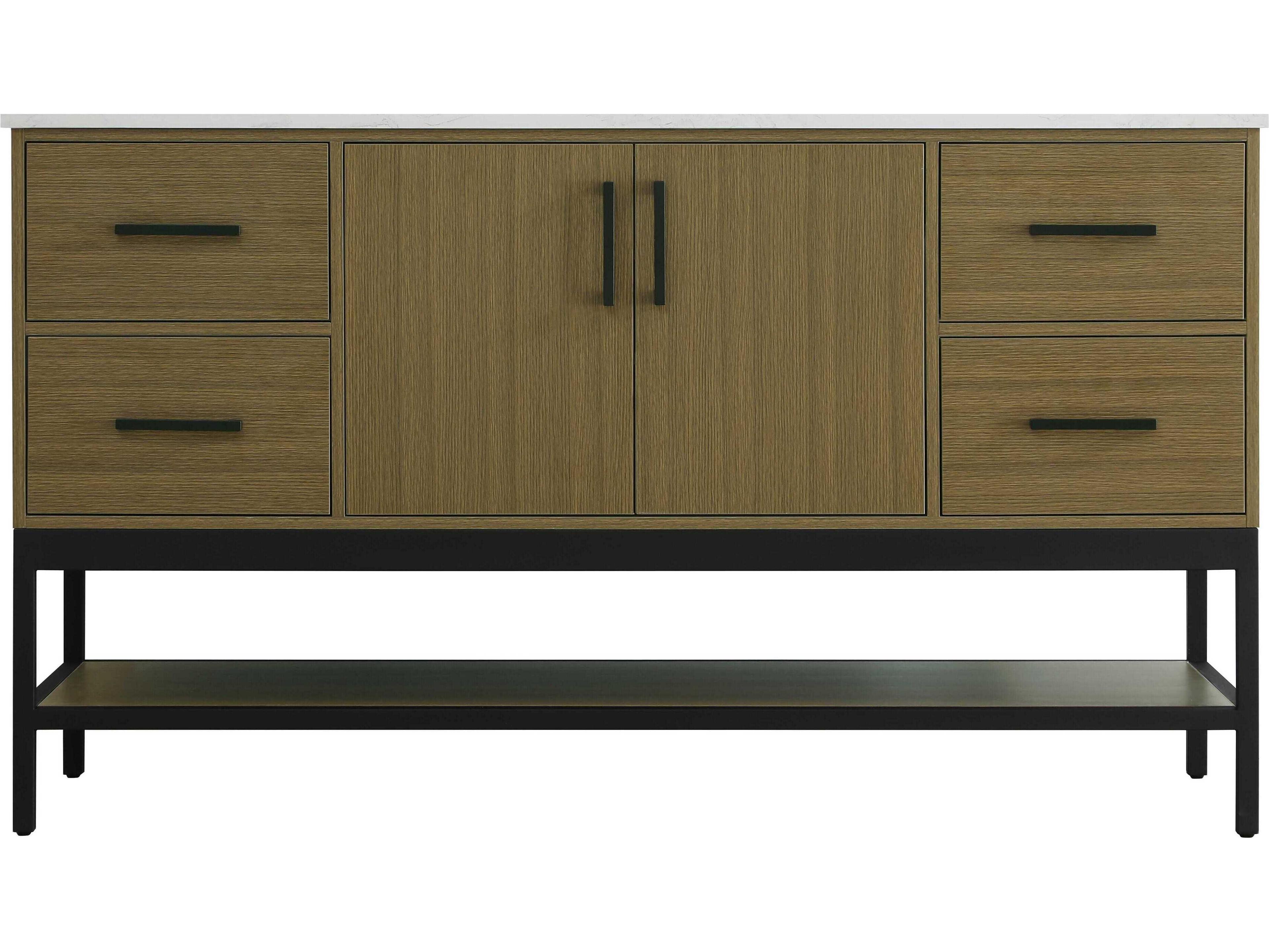 Elegant Lighting Lennox Chestnut Brown 60" Vanity