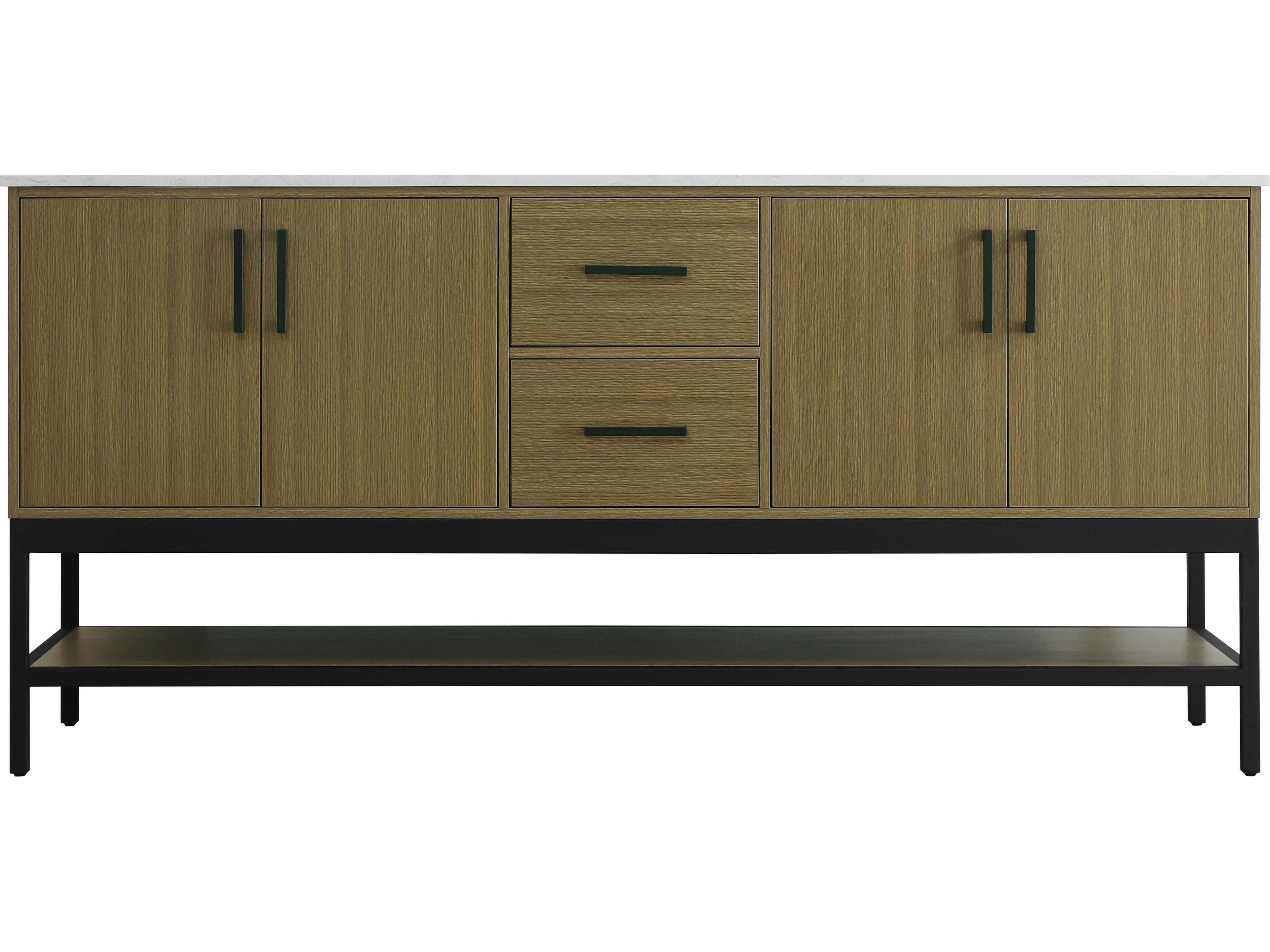 Elegant Lighting Lennox Chestnut Brown 72" Vanity